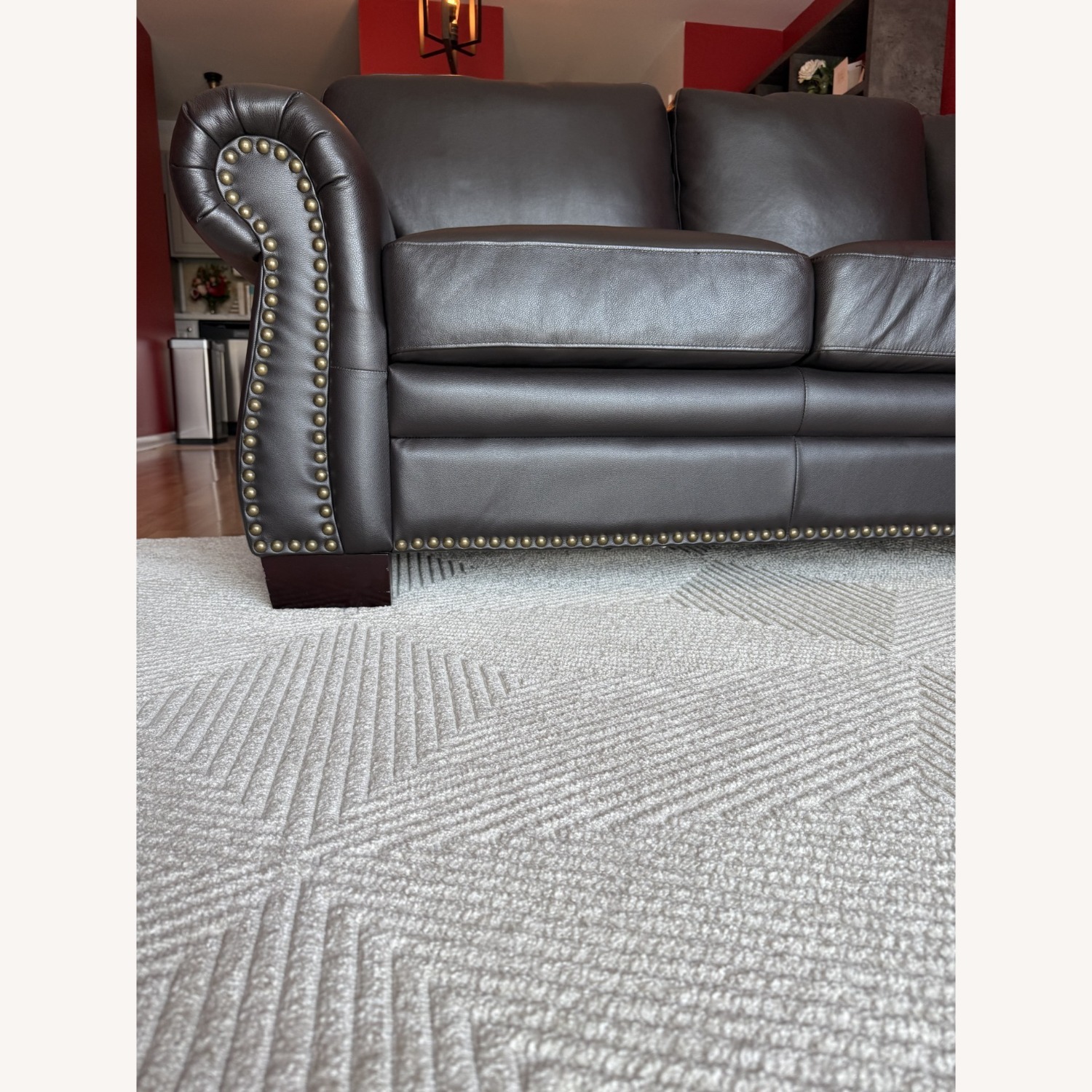 88" Genuine Top Grain Leather 3-Piece Sectional - image-3