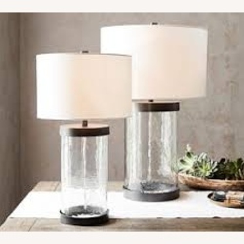 Used Pottery Barn Hammered Glass Oil Rubbed Bronze for sale on AptDeco