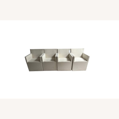 Used 4 RH Ellison Track Arm Dining Armchairs – Natural  for sale on AptDeco