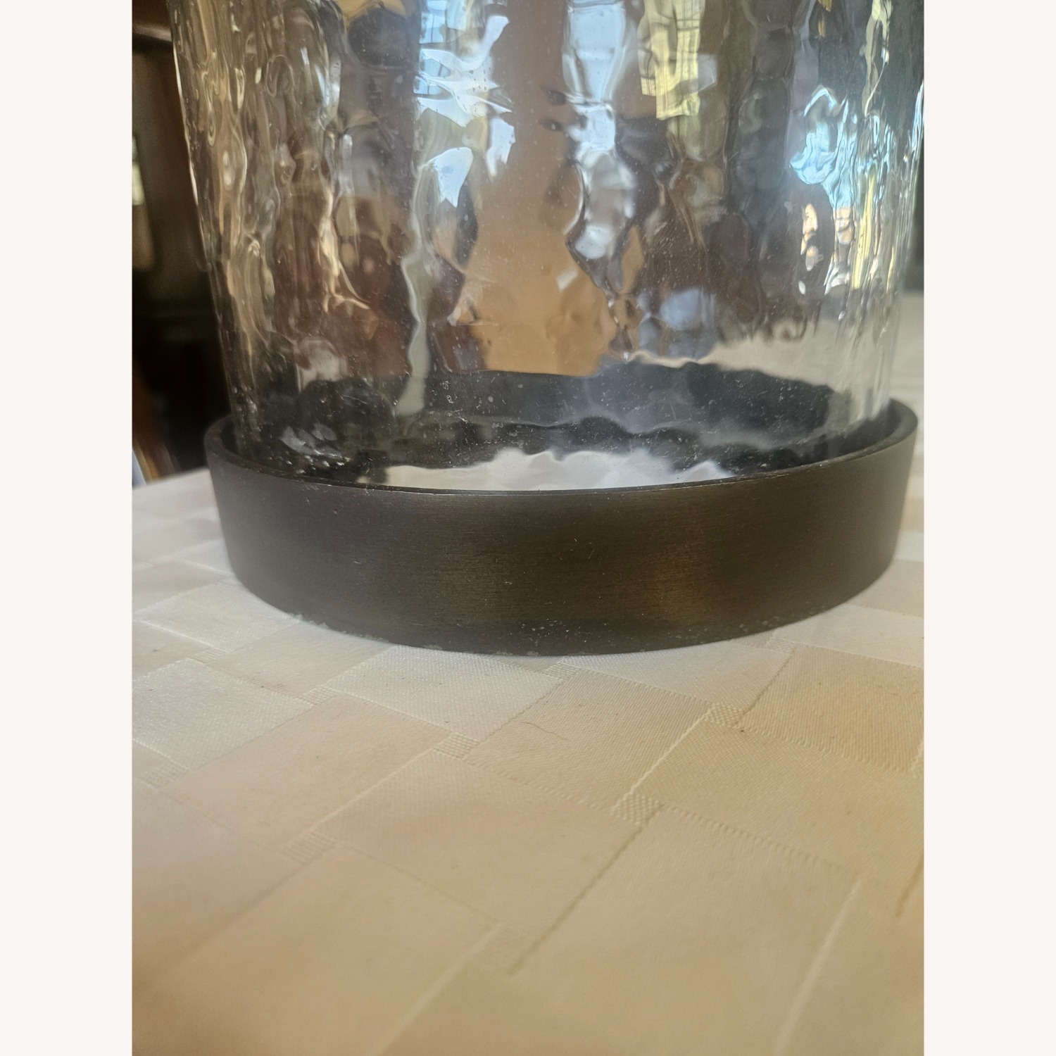 Table Lamp Hammered Glass Oil Rubbed Bronze - image-3