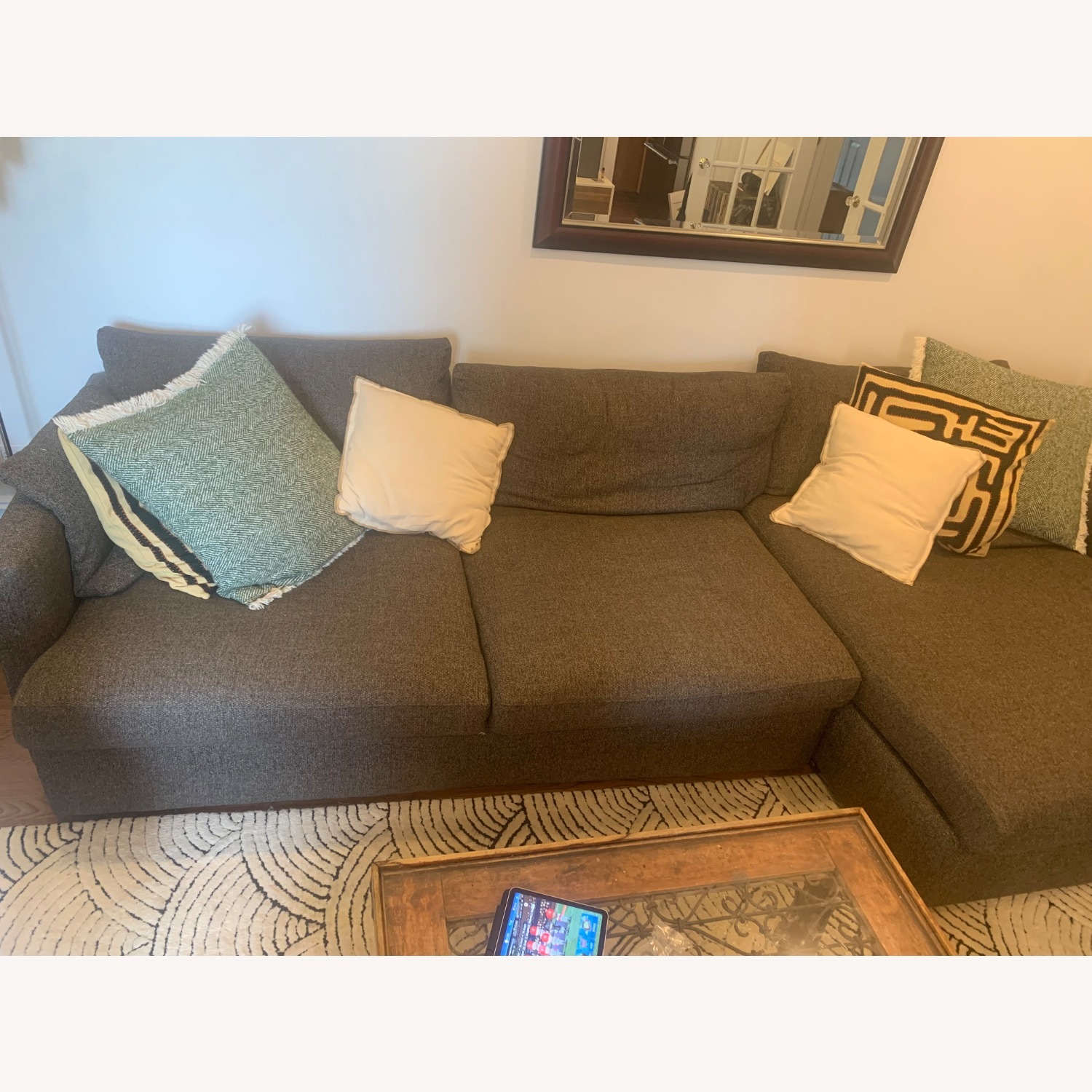 Crate &Barrel Lounge Sectional Sofa - image-1