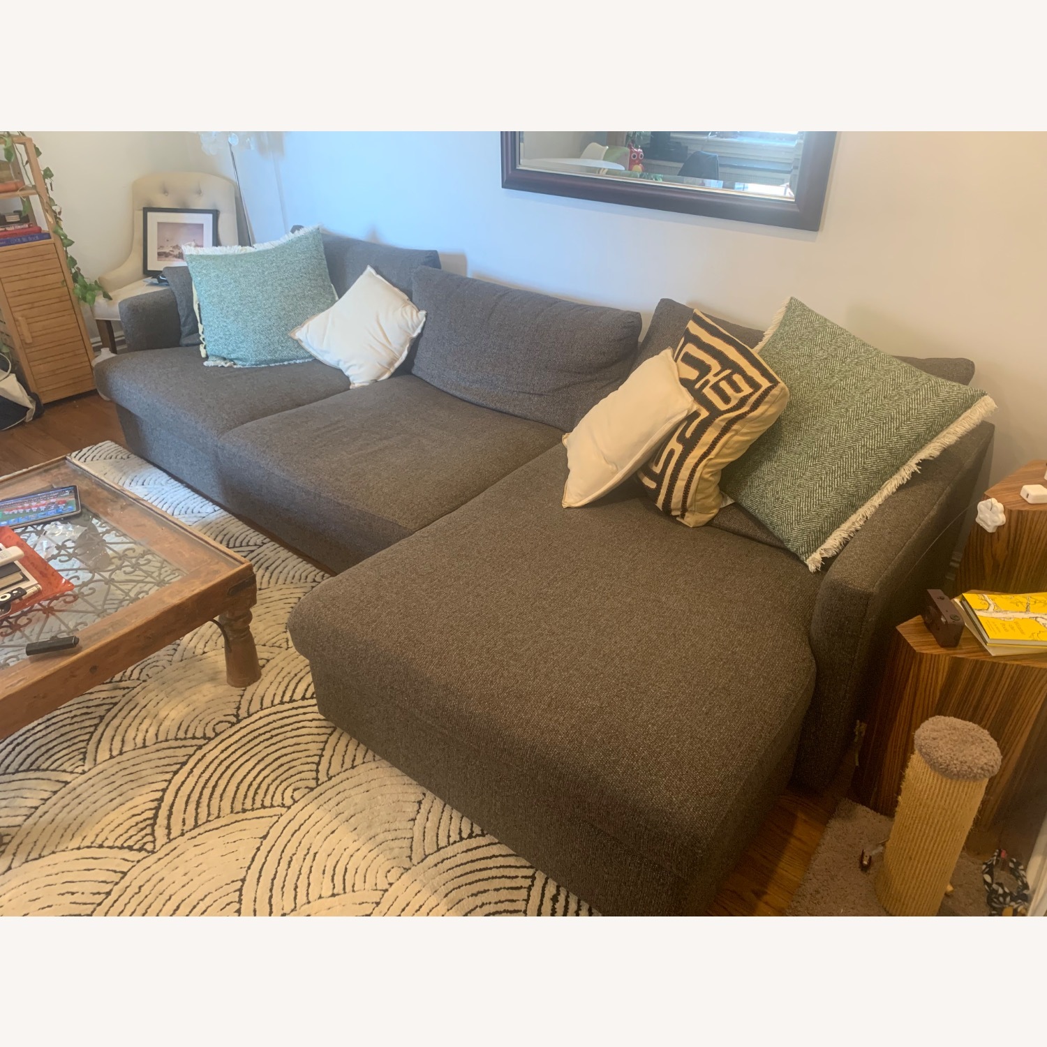 Crate &Barrel Lounge Sectional Sofa - image-2