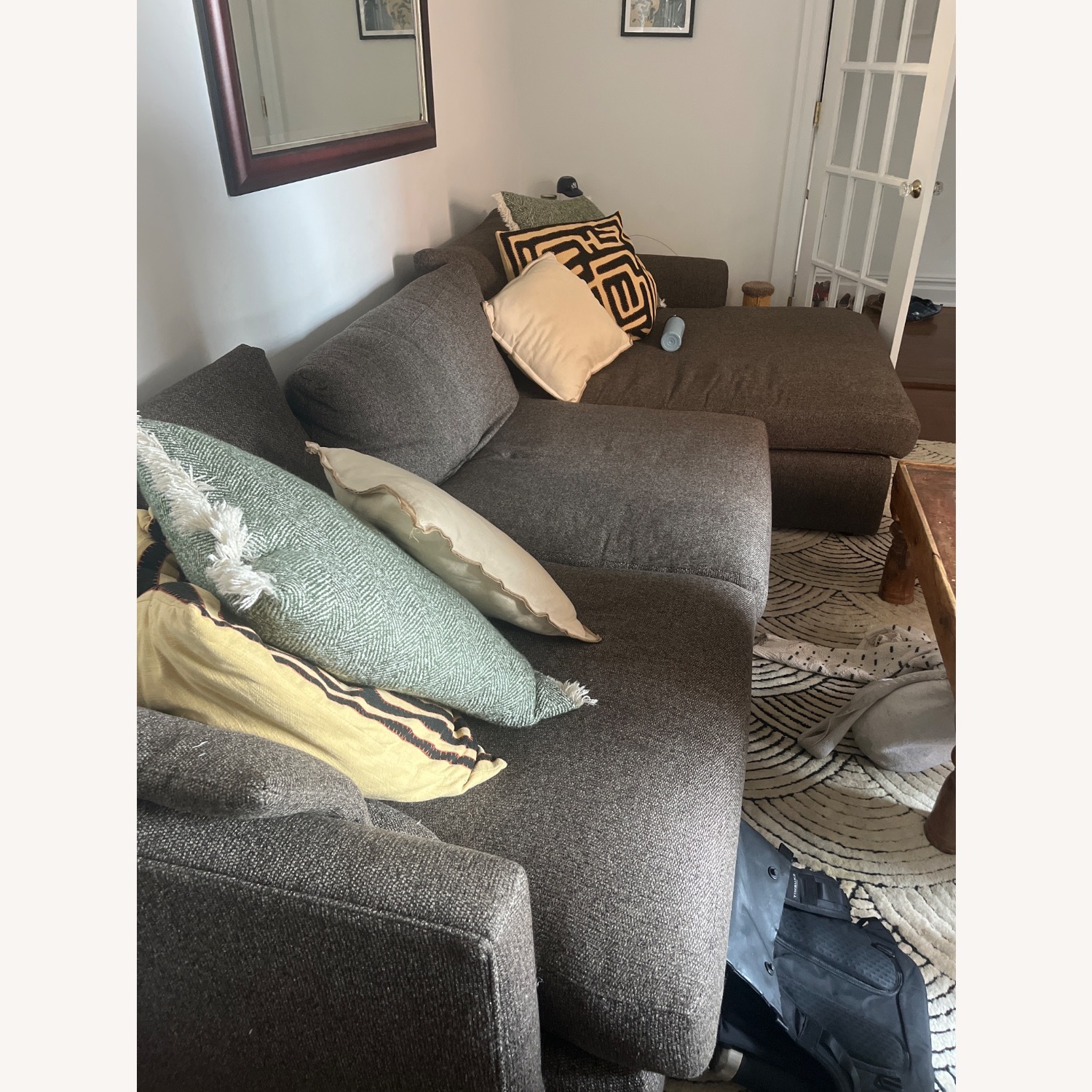 Crate &Barrel Lounge Sectional Sofa - image-3