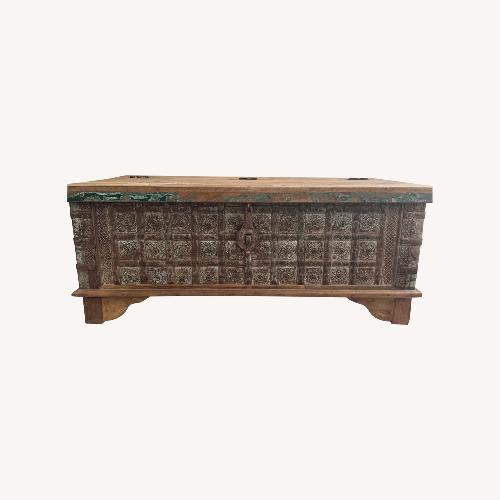 Used Antique Wooden Chest Trunk for sale on AptDeco