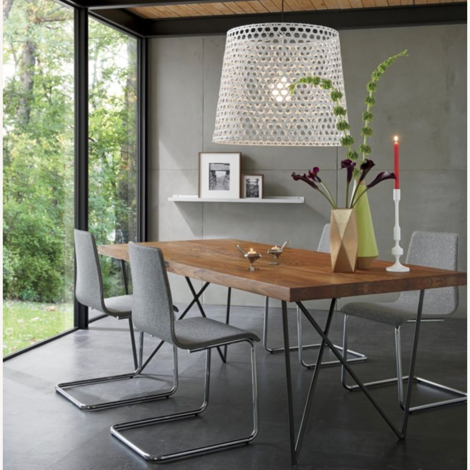 CB2 Pony Tweed Brand Dining Chairs Set of 2  - image-2