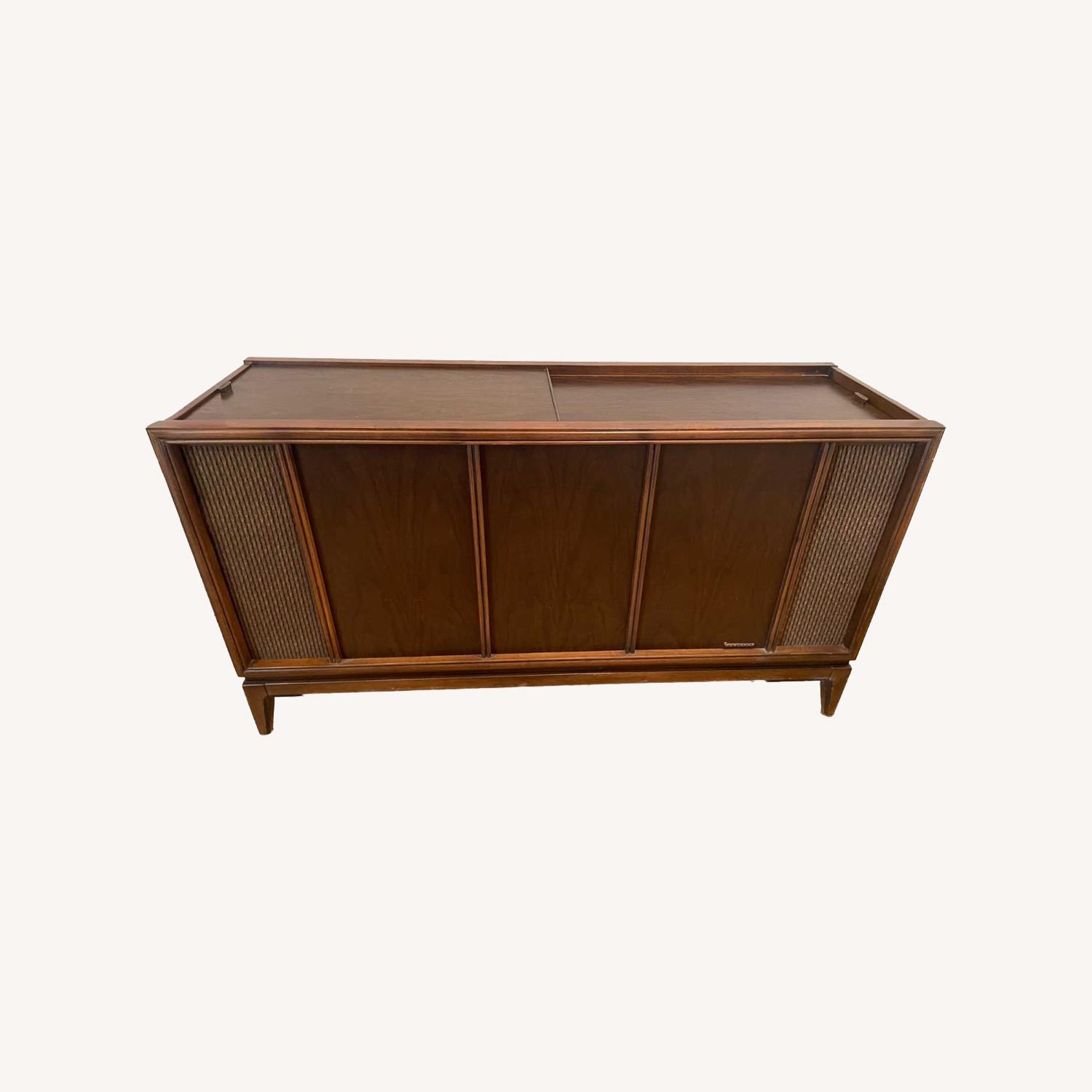 Magnavox Mid Century Console Record Changer Radio - image-0