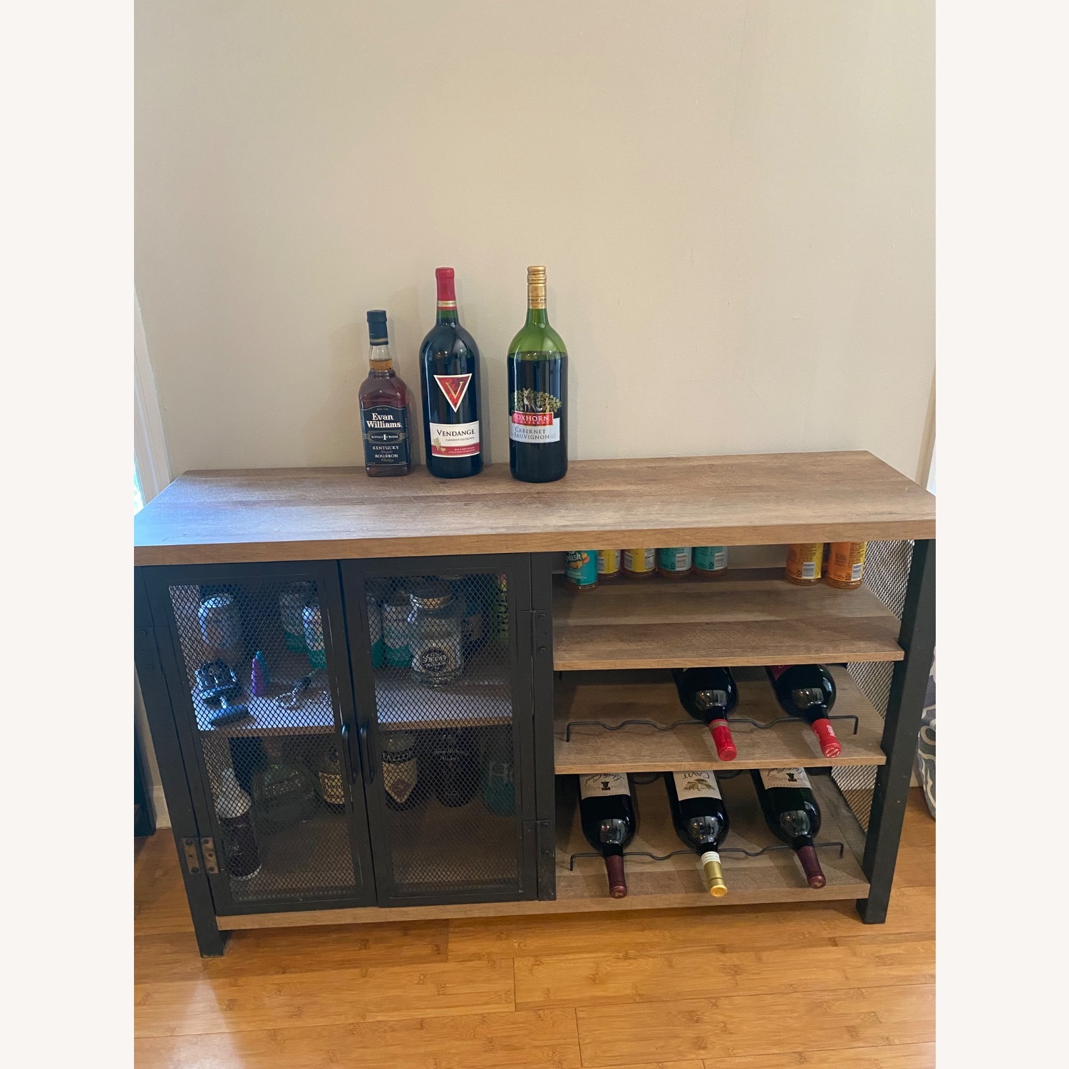 Amazon Industrial Bar Cabinet for Liquor and Glasses - image-1
