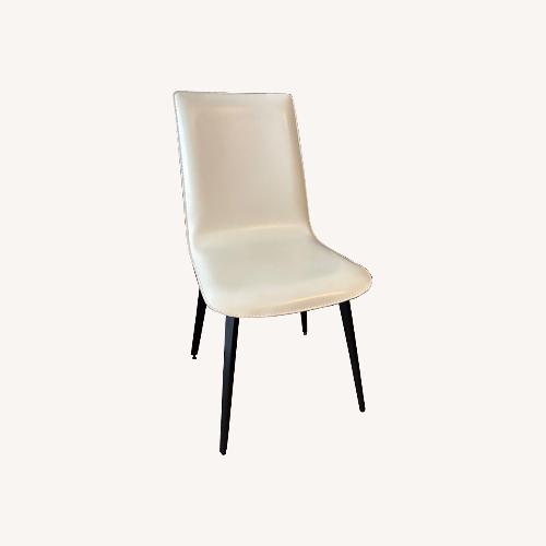 Used Room & Board Hirsch Ivory Leather Chairs for sale on AptDeco