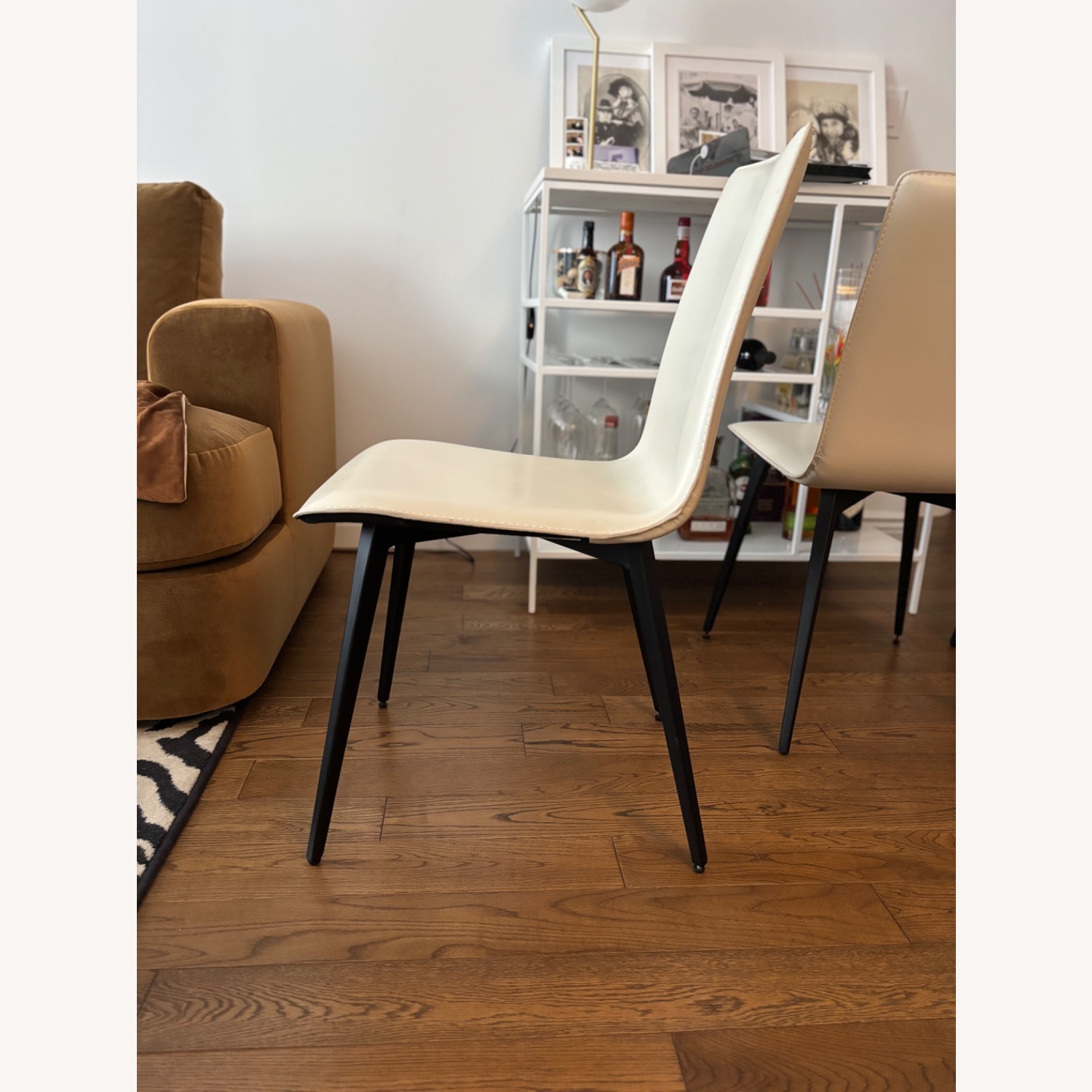 Room & Board Hirsch Ivory Leather Chairs - image-2