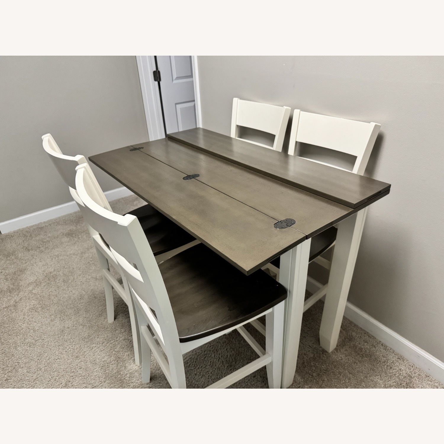 Blake Gray Dinign Table Set with 4 Chairs - image-3