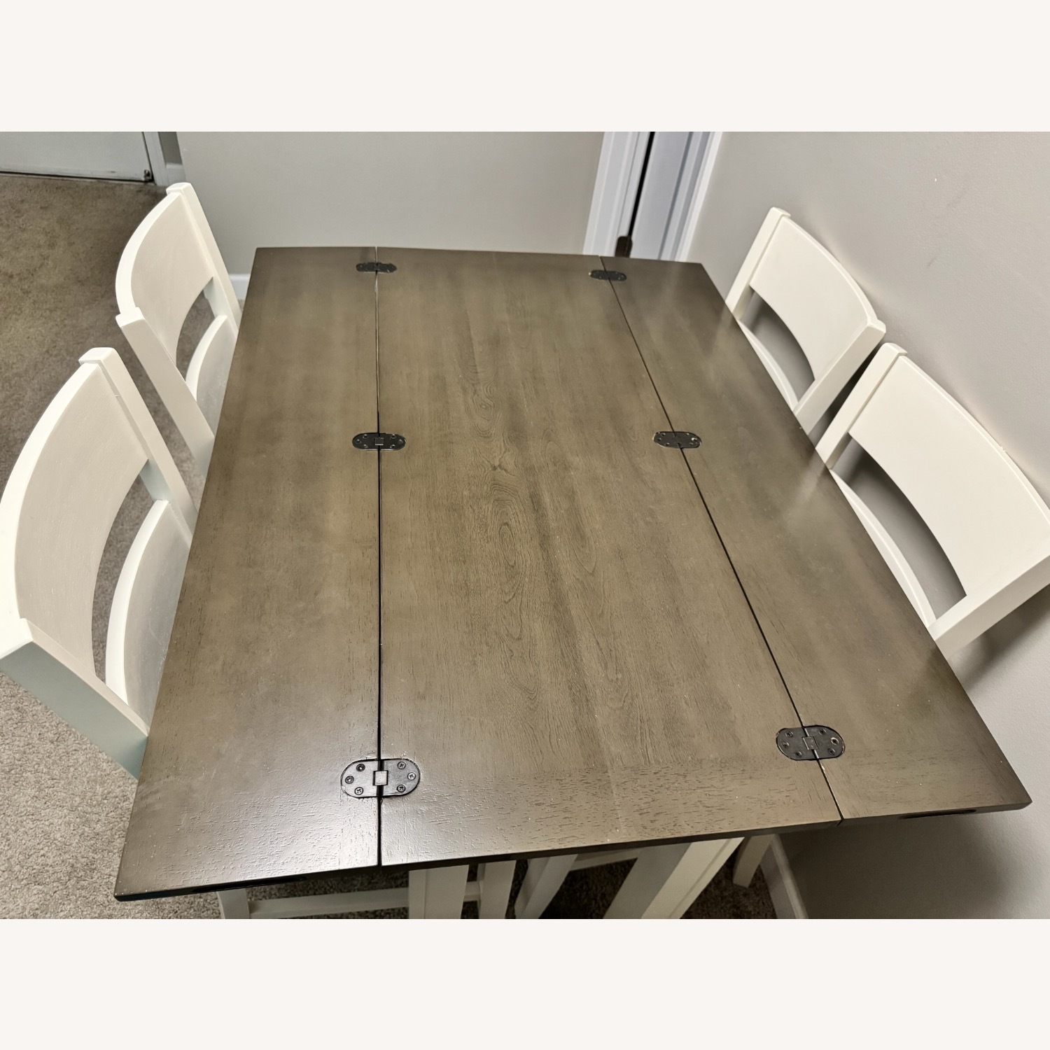 Blake Gray Dinign Table Set with 4 Chairs - image-1
