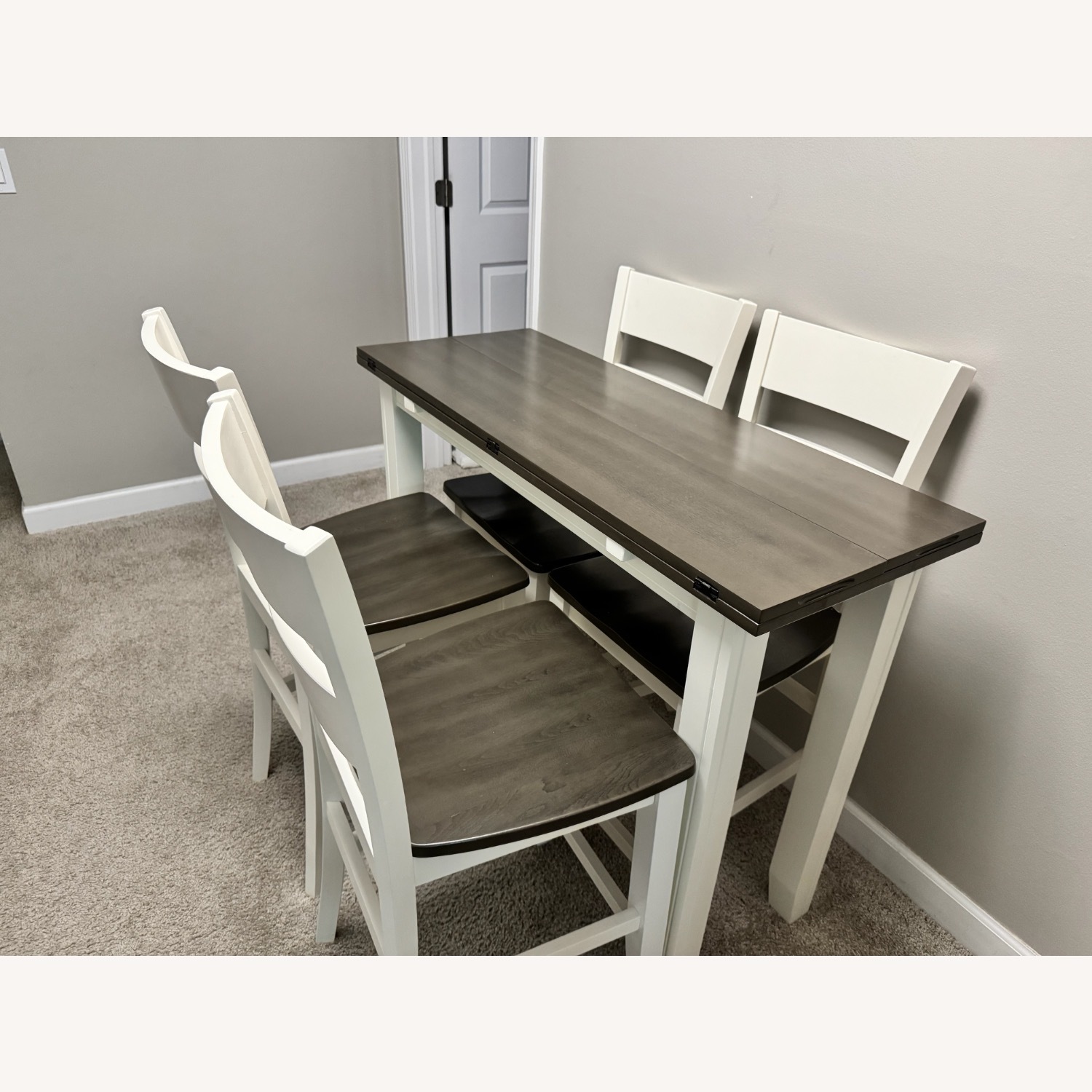 Blake Gray Dinign Table Set with 4 Chairs - image-2