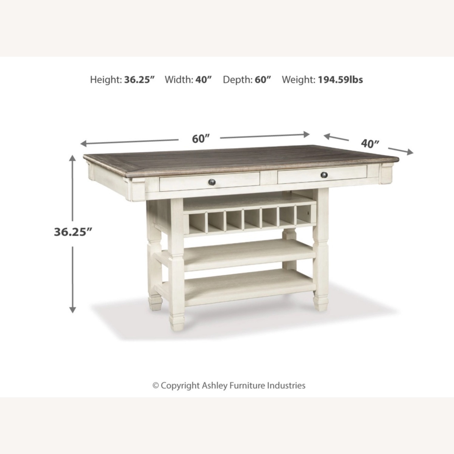 Ashley Bolanburg Dining Table 6 Chairs - image-8