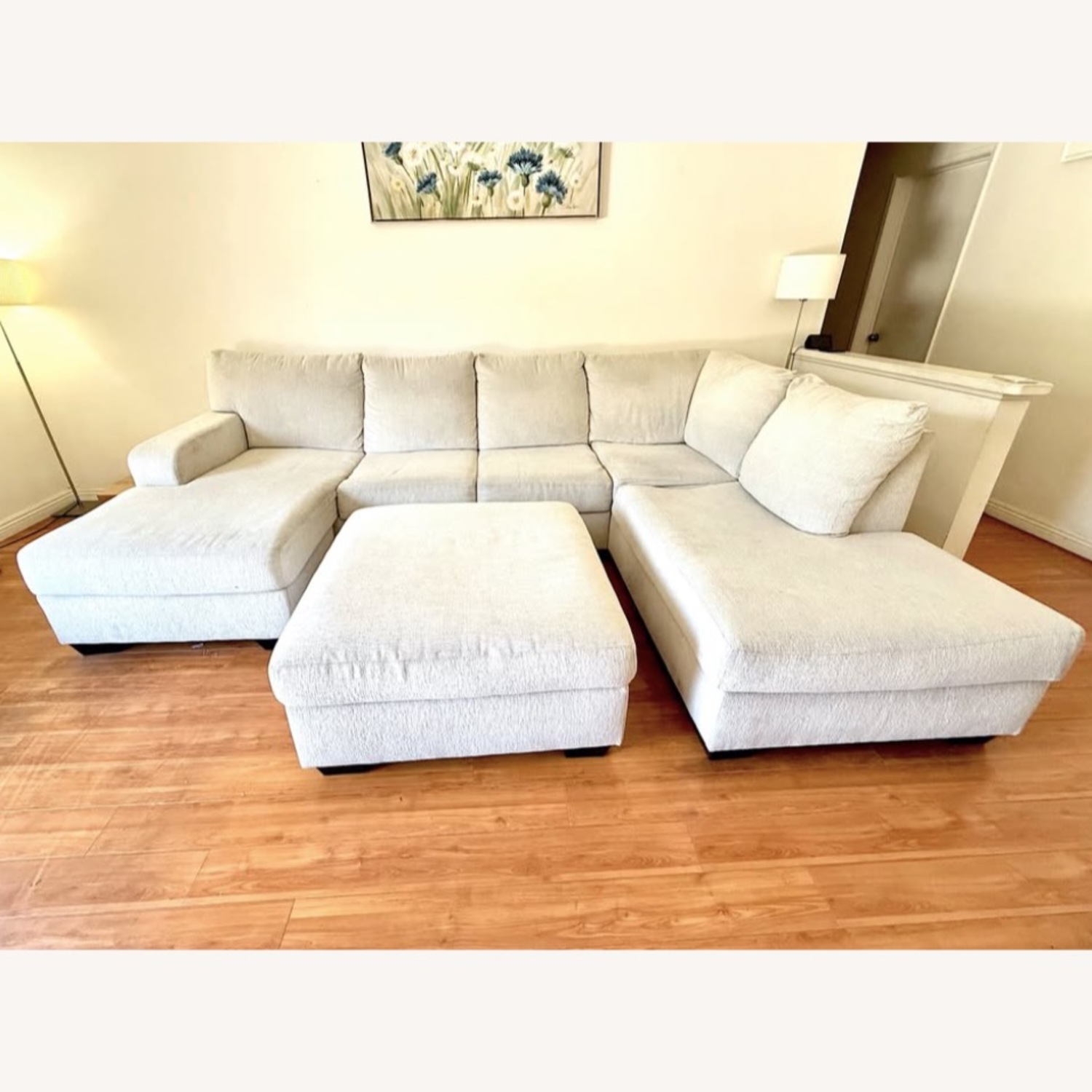 3-Piece Sectional with Ottoman - image-1