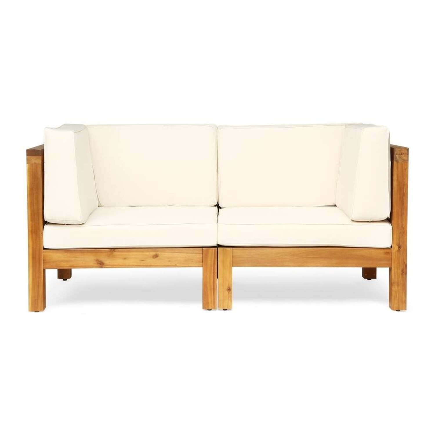 Christopher Knight Home Brava Outdoor Modular Loveseat w Covers - image-7