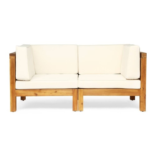 Used Christopher Knight Home Brava Outdoor Modular Loveseat w Covers for sale on AptDeco
