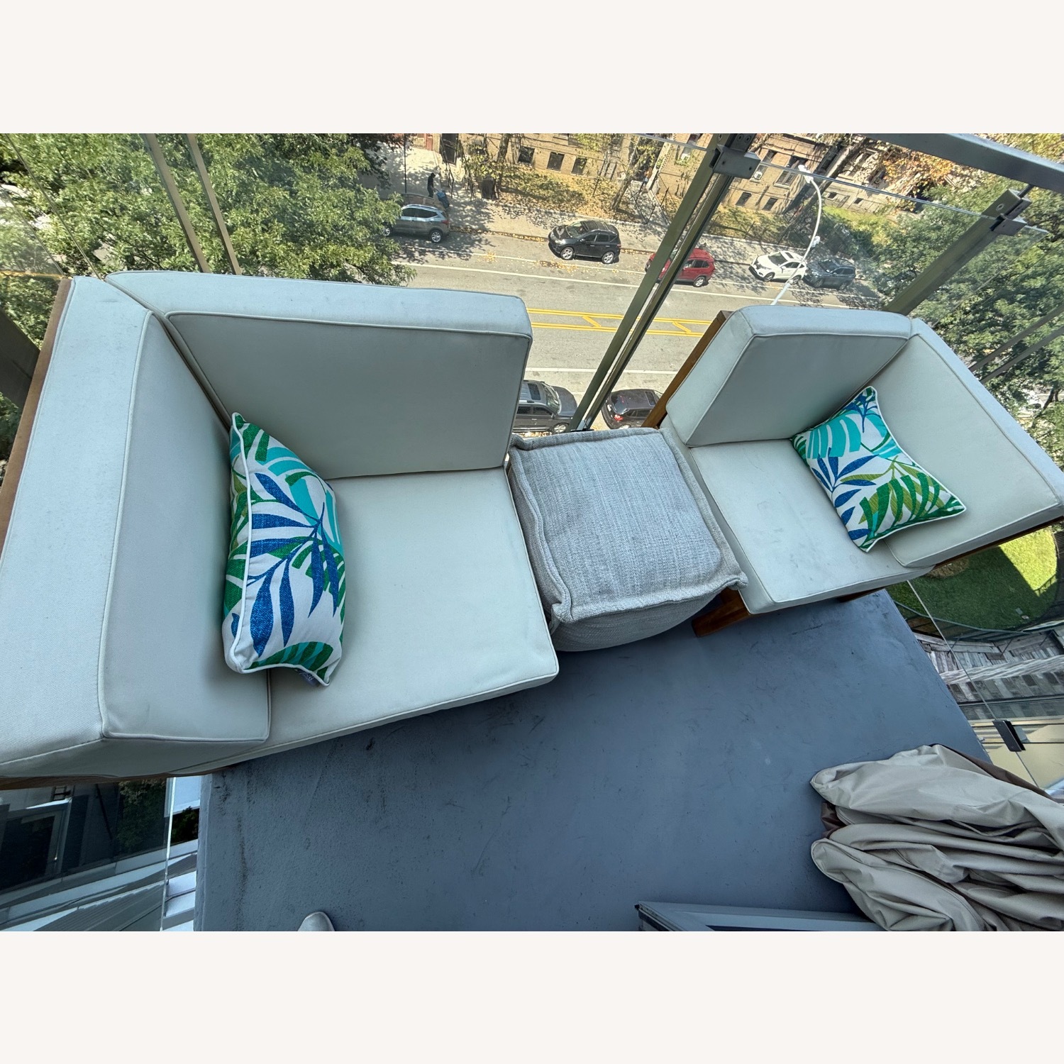 Christopher Knight Home Brava Outdoor Modular Loveseat w Covers - image-1