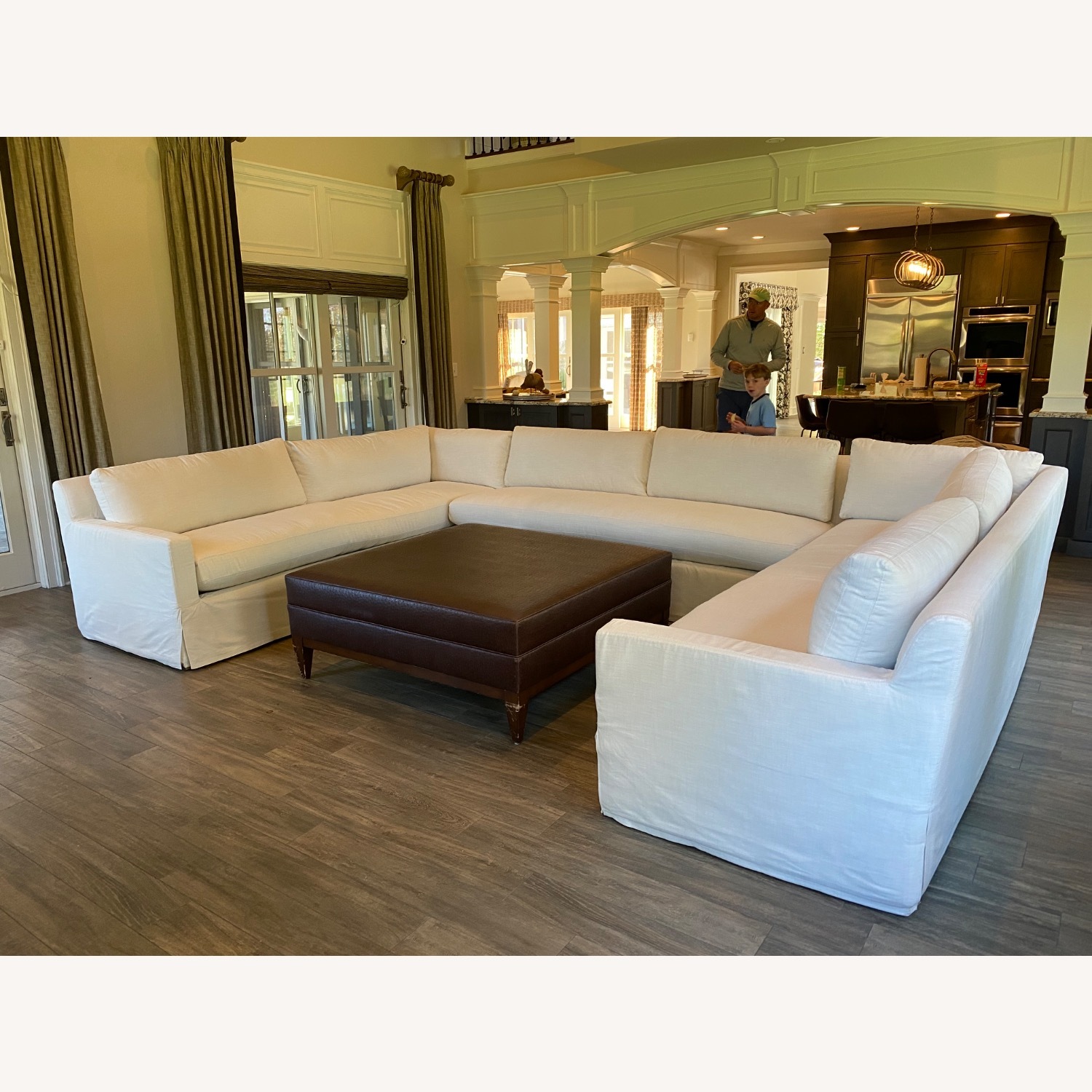 Restoration Hardware Belgian U-Shaped Sectional - image-2