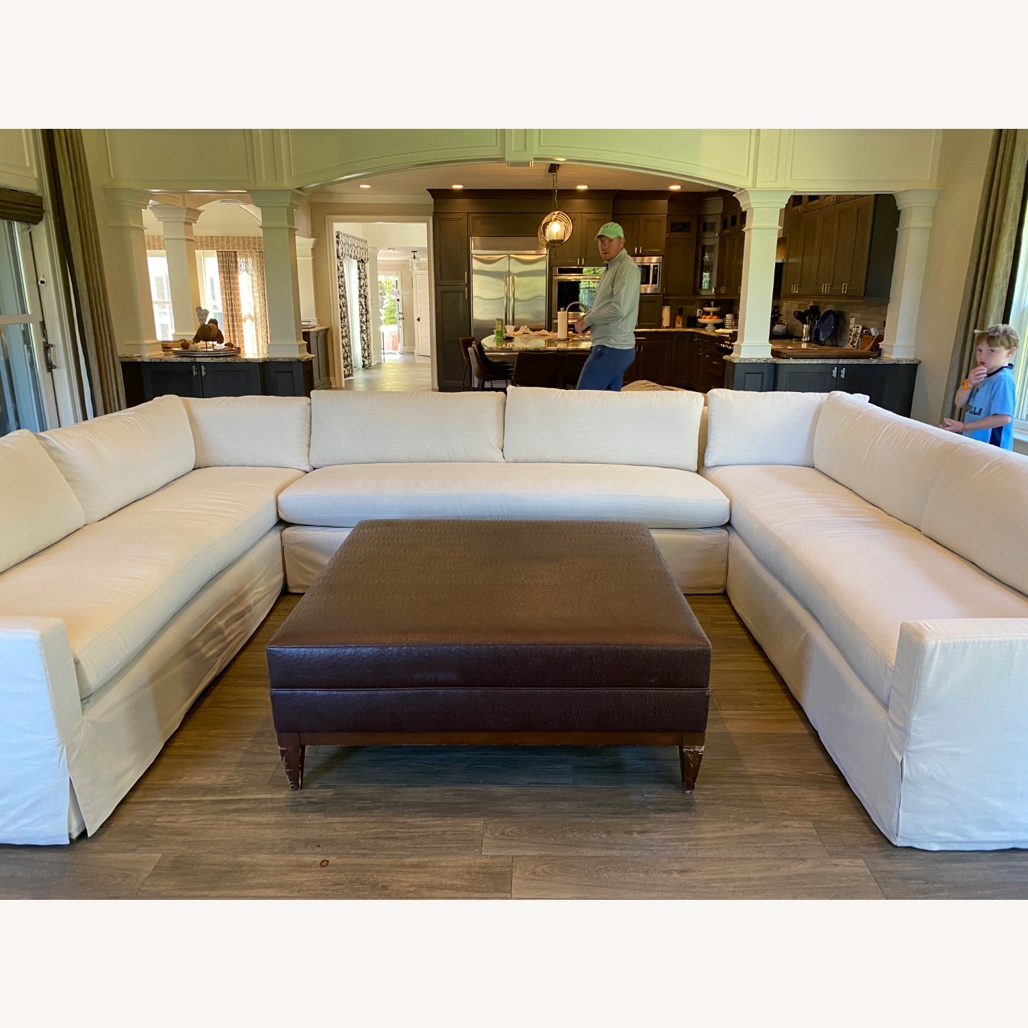Restoration Hardware Belgian U-Shaped Sectional - image-1