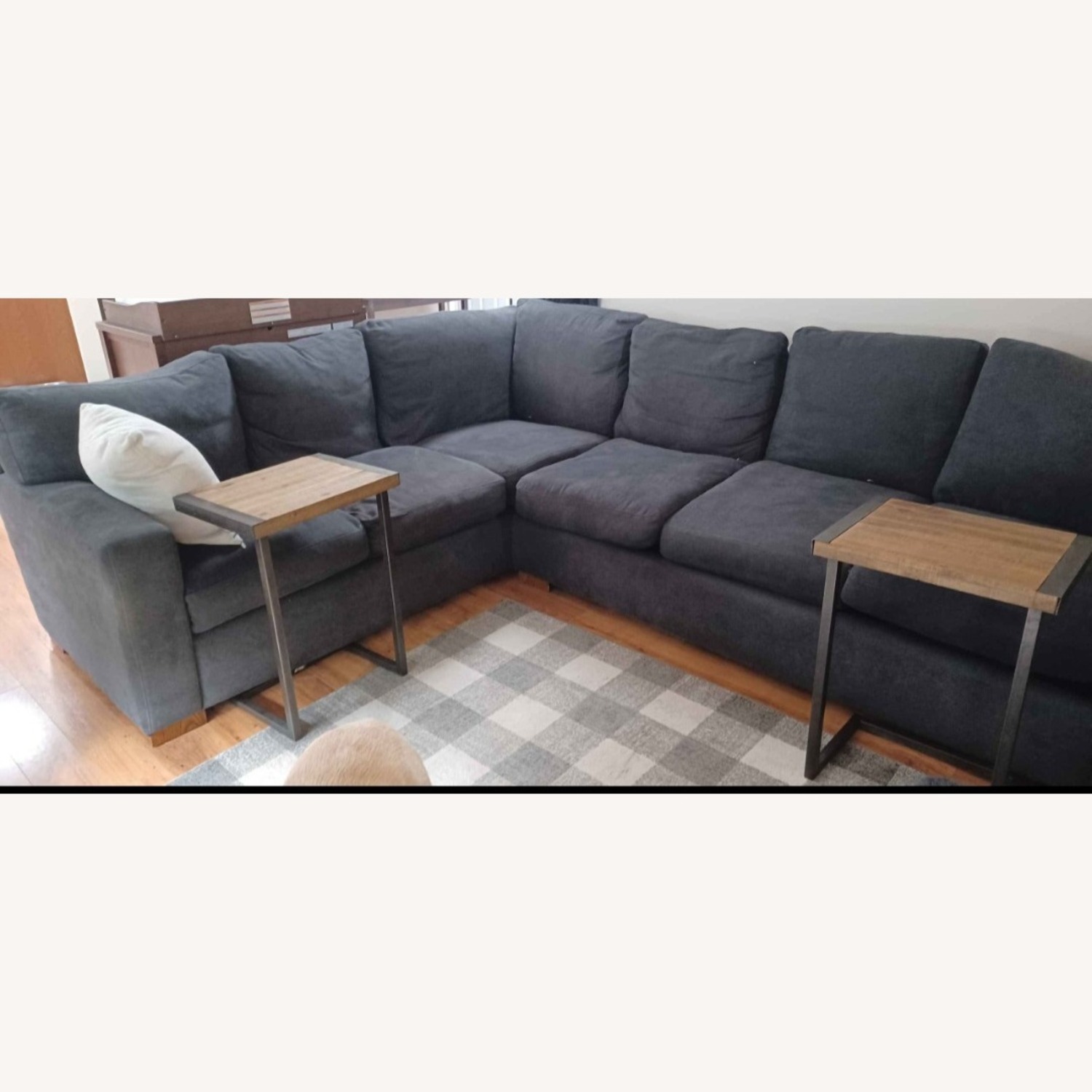 Two Piece Sectional with Accent Pillows - image-1