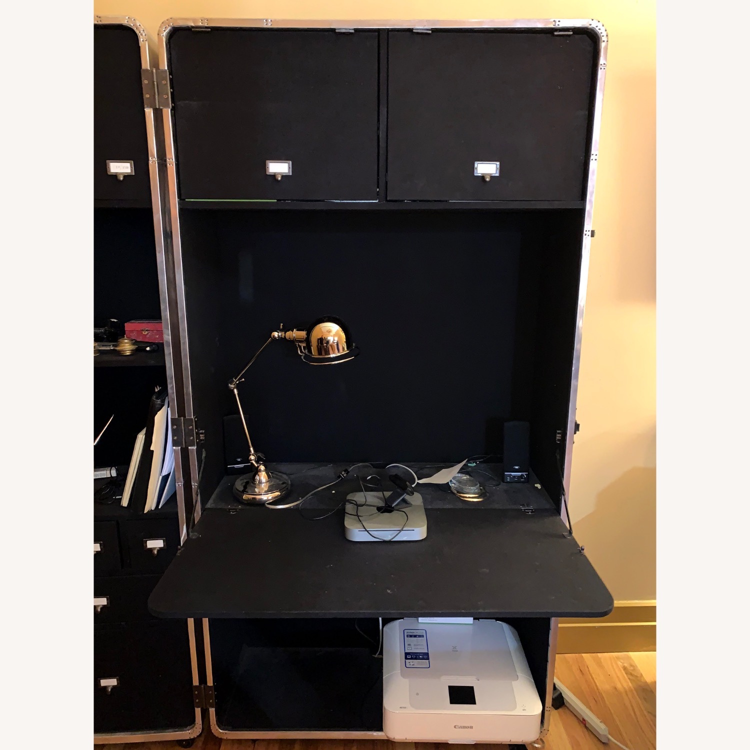 Restoration Hardware Mayfair Steamer Trunk Secretary - image-7