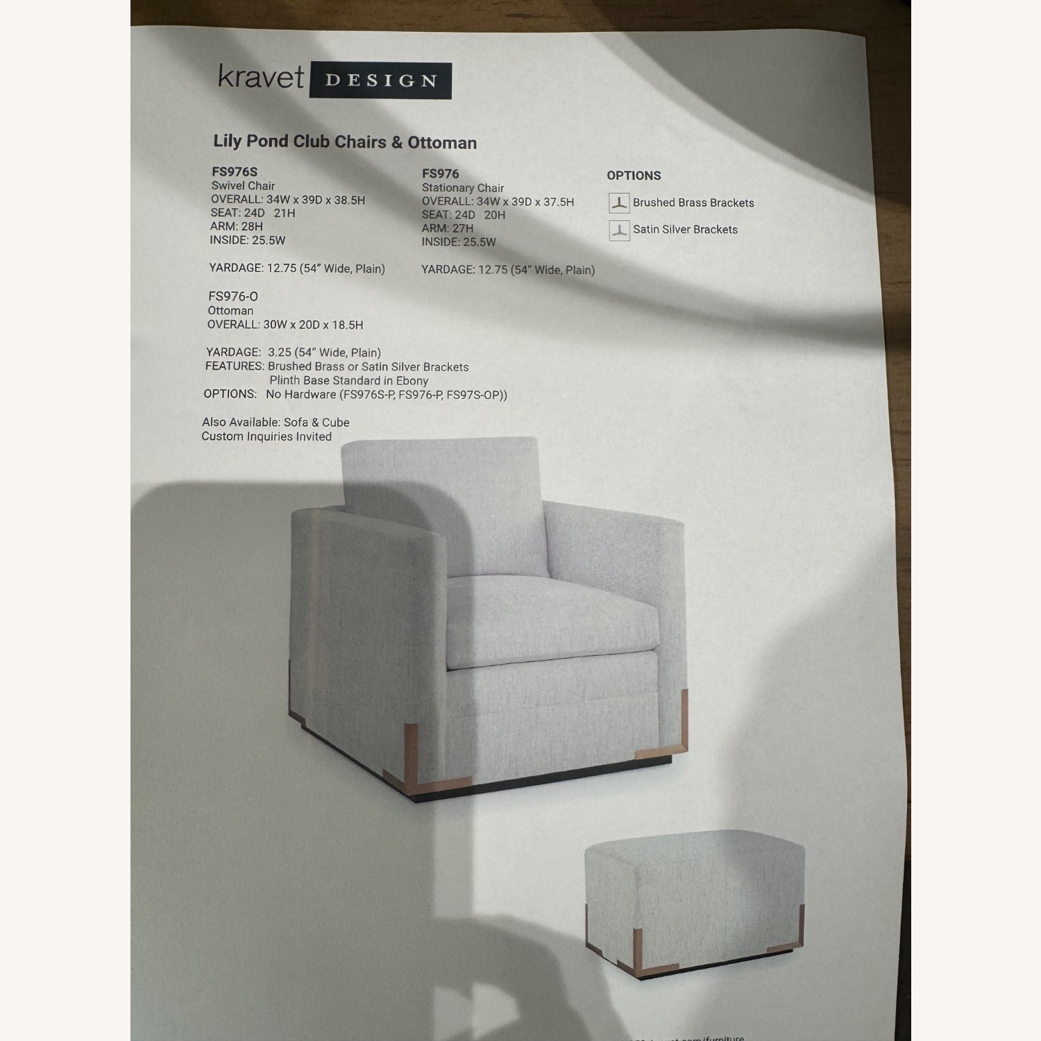 Kravet Lily Pond Swivel Lounge Chair - New - image-7