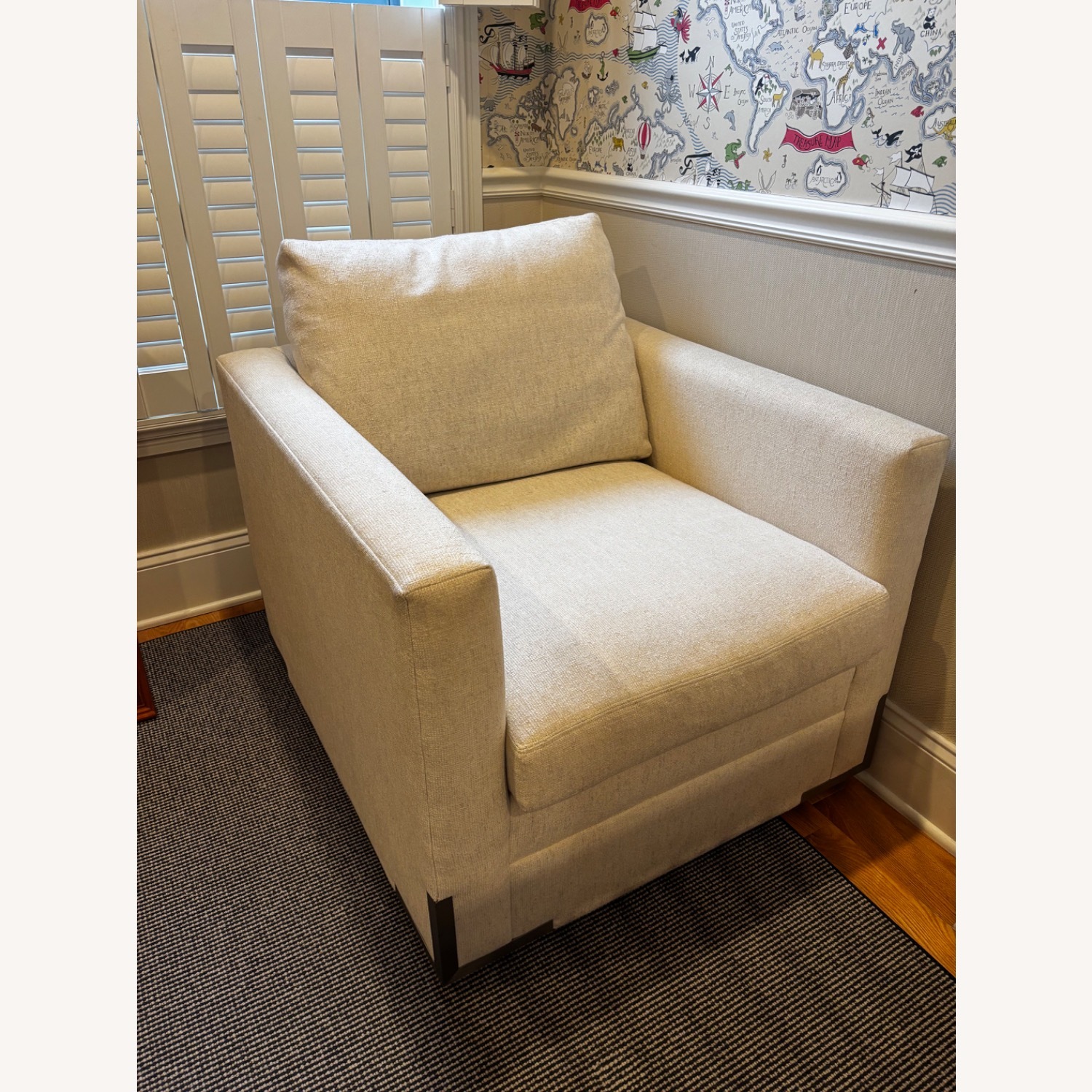 Kravet Lily Pond Swivel Lounge Chair - New - image-1