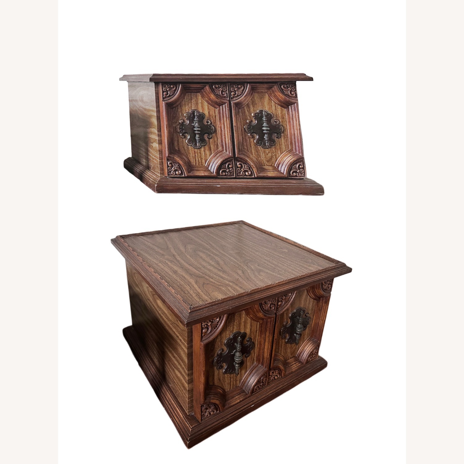 Square Vintage Side Table set 1 of 3 - image-3