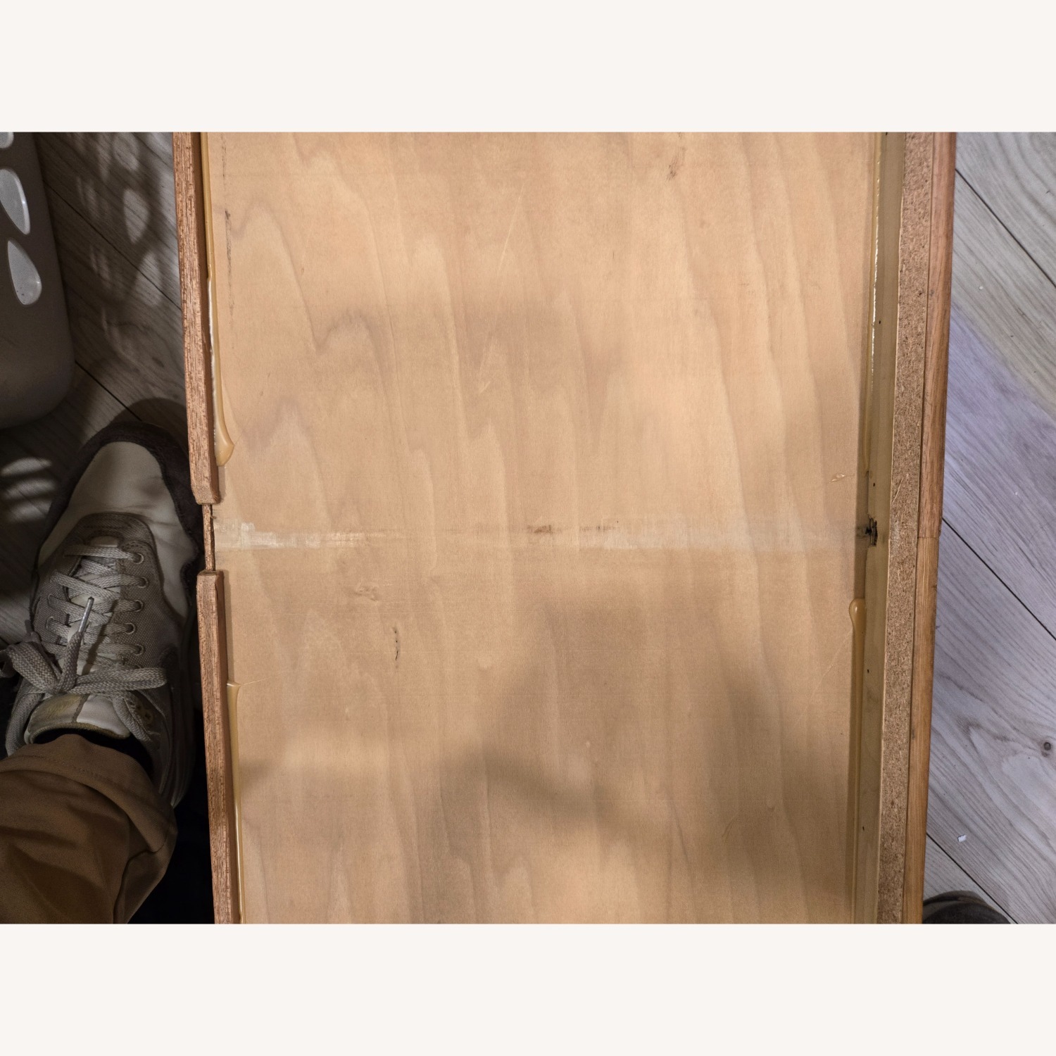 Large Light Brown Wood Dresser - image-9