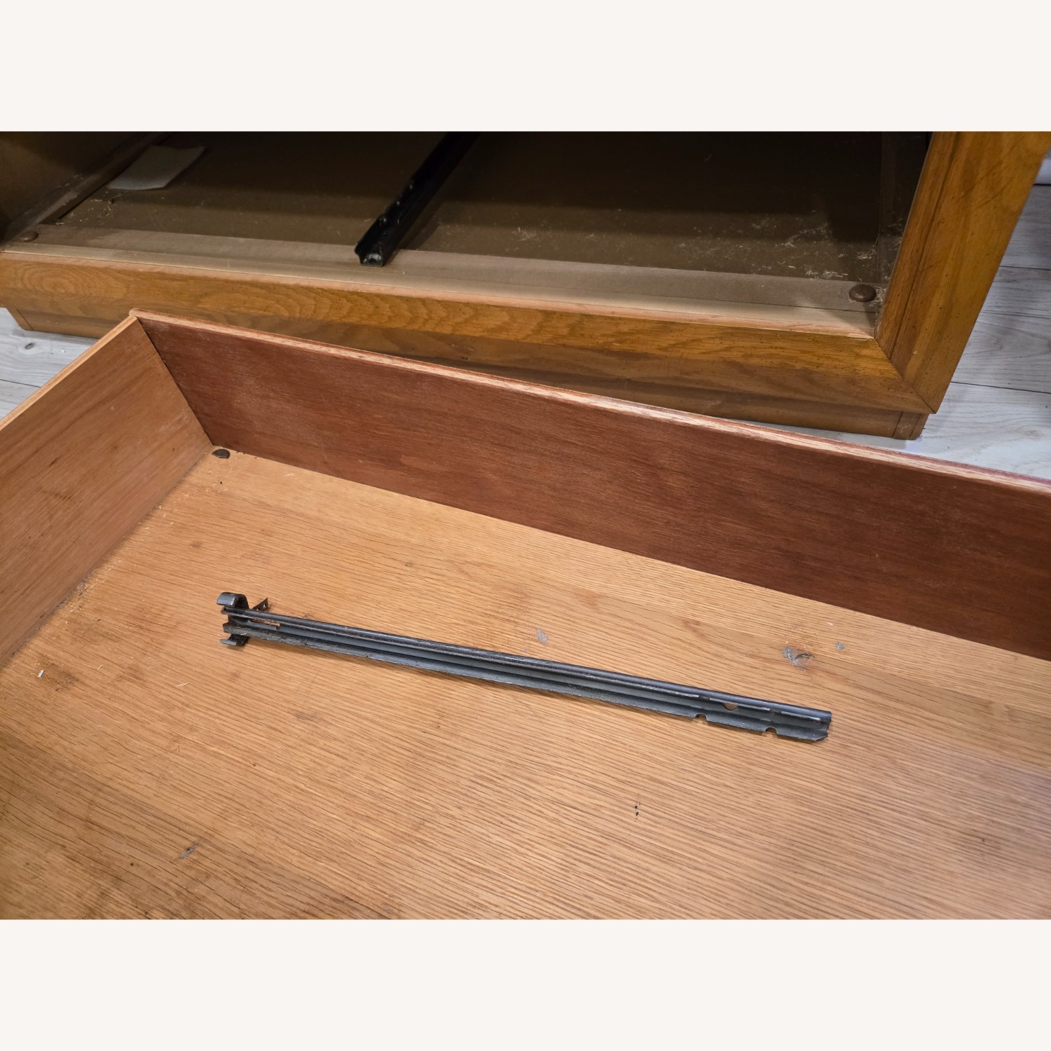 Large Light Brown Wood Dresser - image-11