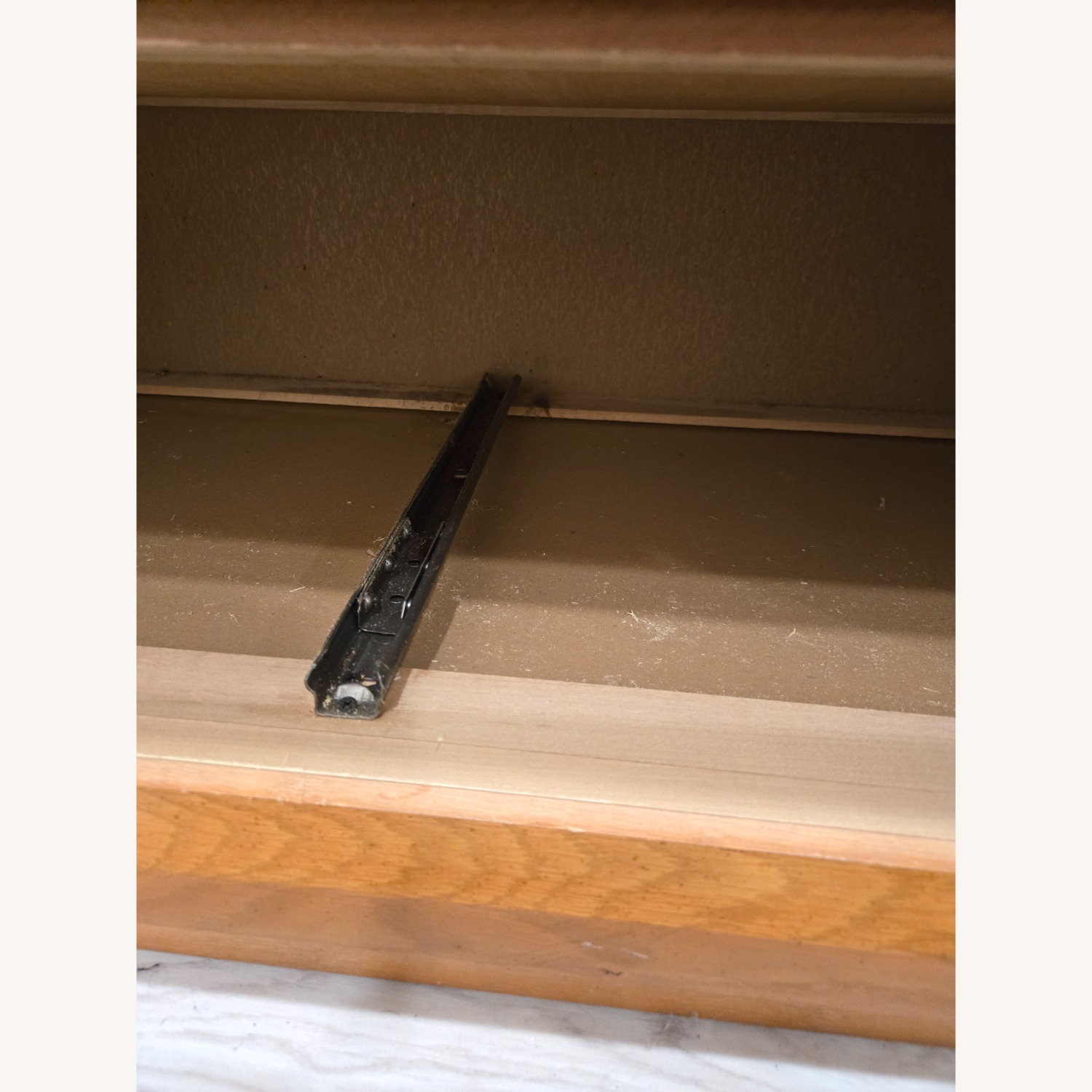 Large Light Brown Wood Dresser - image-7