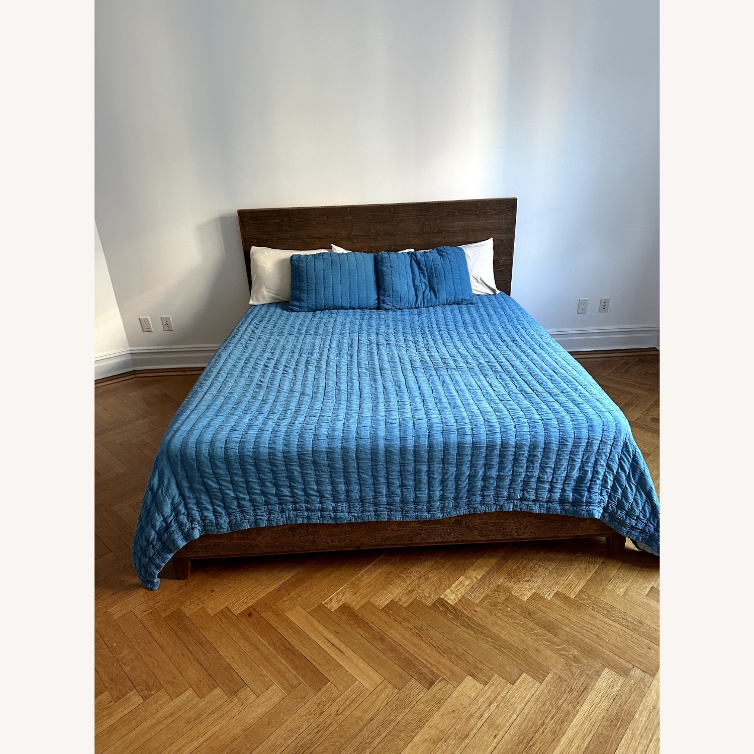 Avocado Green Reclaimed Wood Bed Frame - image-10