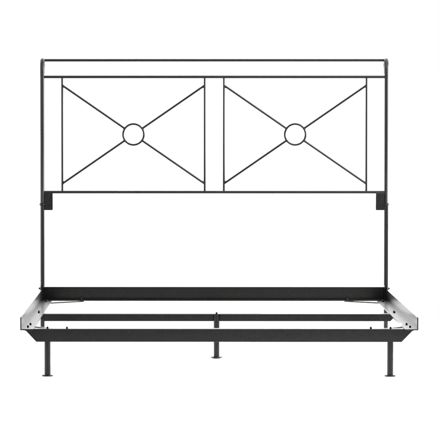 Charles P. Rogers Campaign Queen Iron Bed - image-4