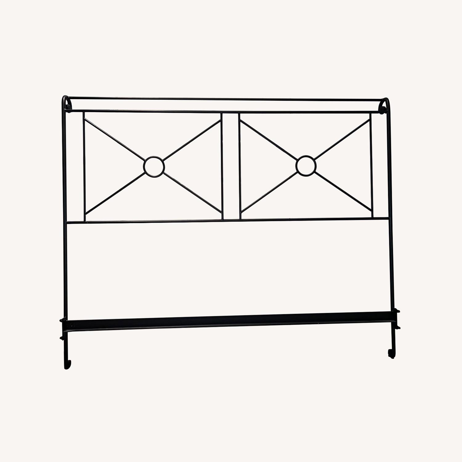 Charles P. Rogers Campaign Queen Iron Bed - image-0