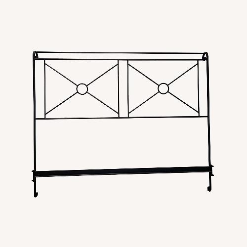 Used Charles P. Rogers Campaign Queen Iron Bed  for sale on AptDeco