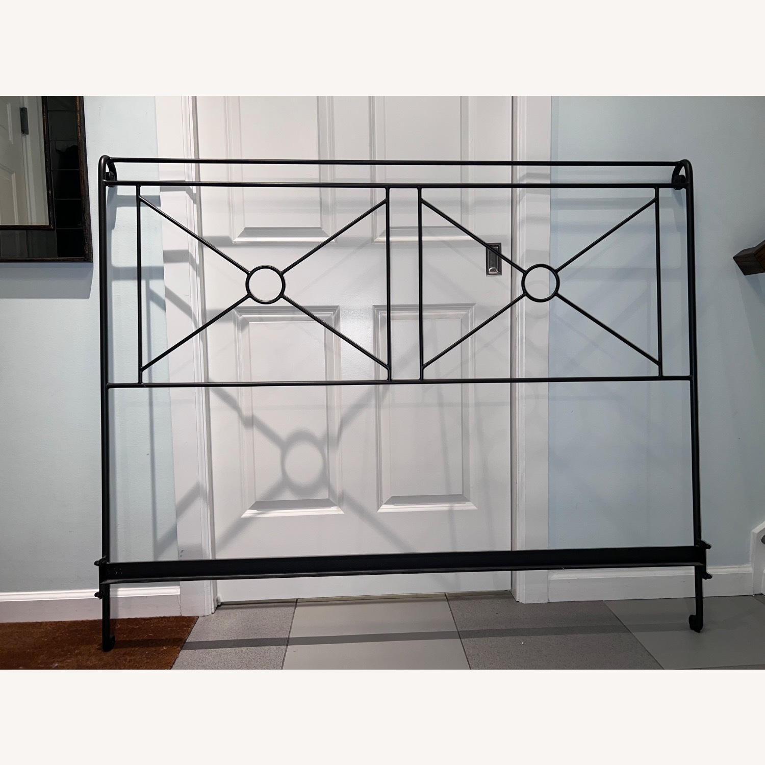 Charles P. Rogers Campaign Queen Iron Bed - image-1