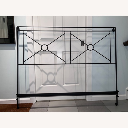 Used Charles P. Rogers Campaign Queen Iron Bed  for sale on AptDeco