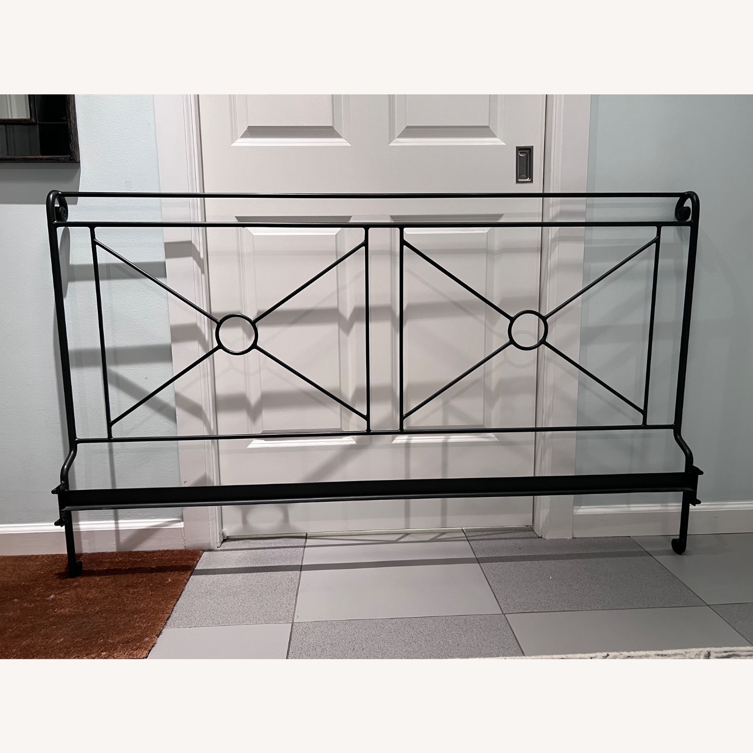 Charles P. Rogers Campaign Queen Iron Bed - image-3