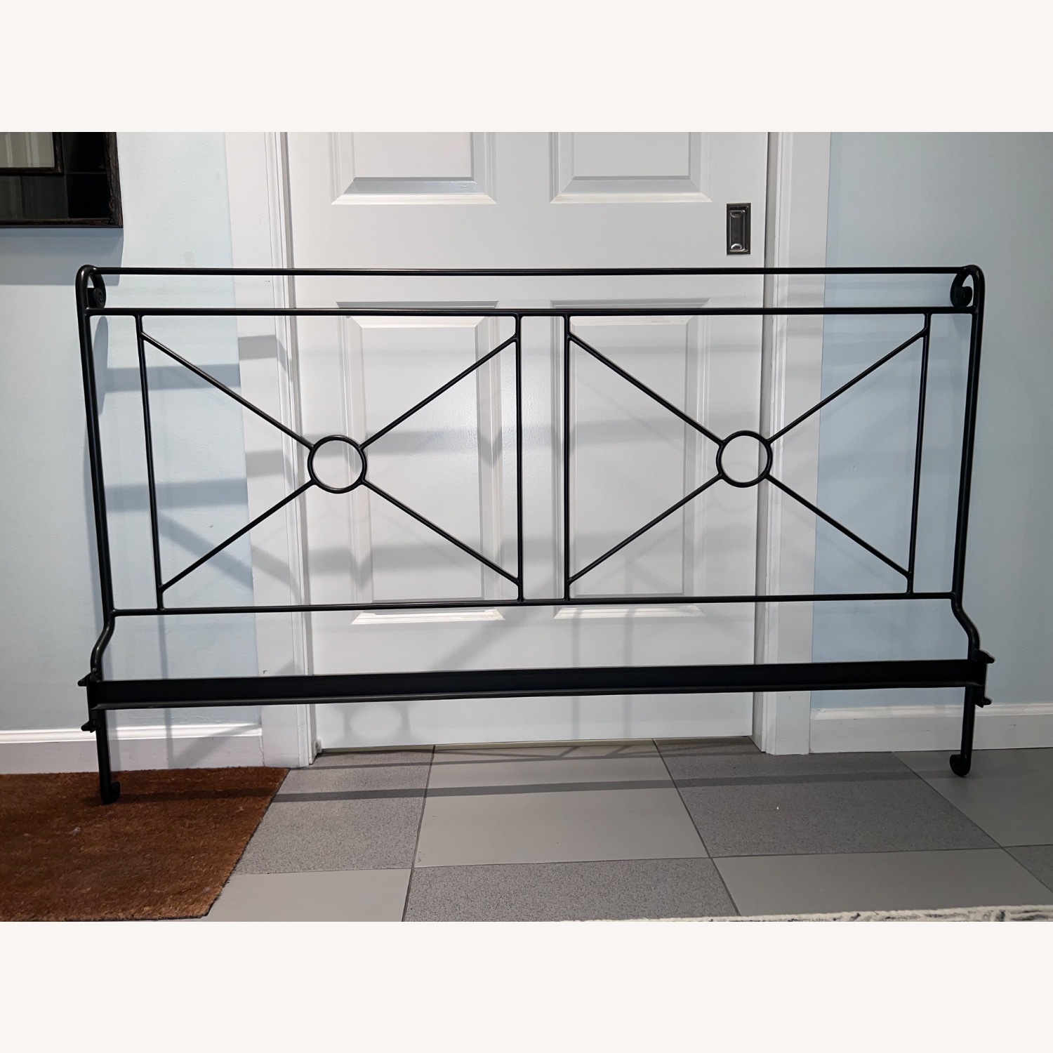 Charles P. Rogers Campaign Queen Iron Bed - image-2