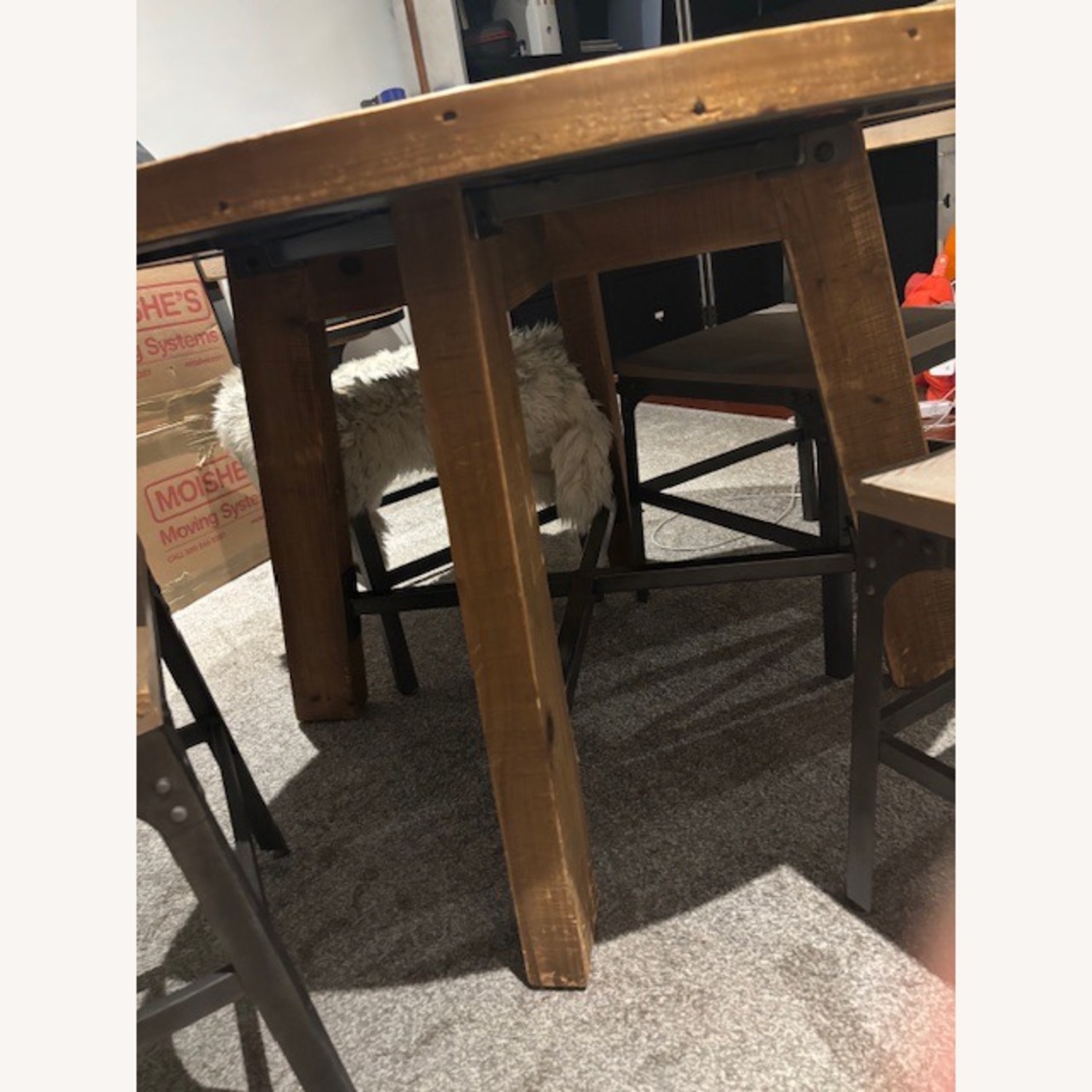 RH Zinc Trestle Round Dining Table - image-3