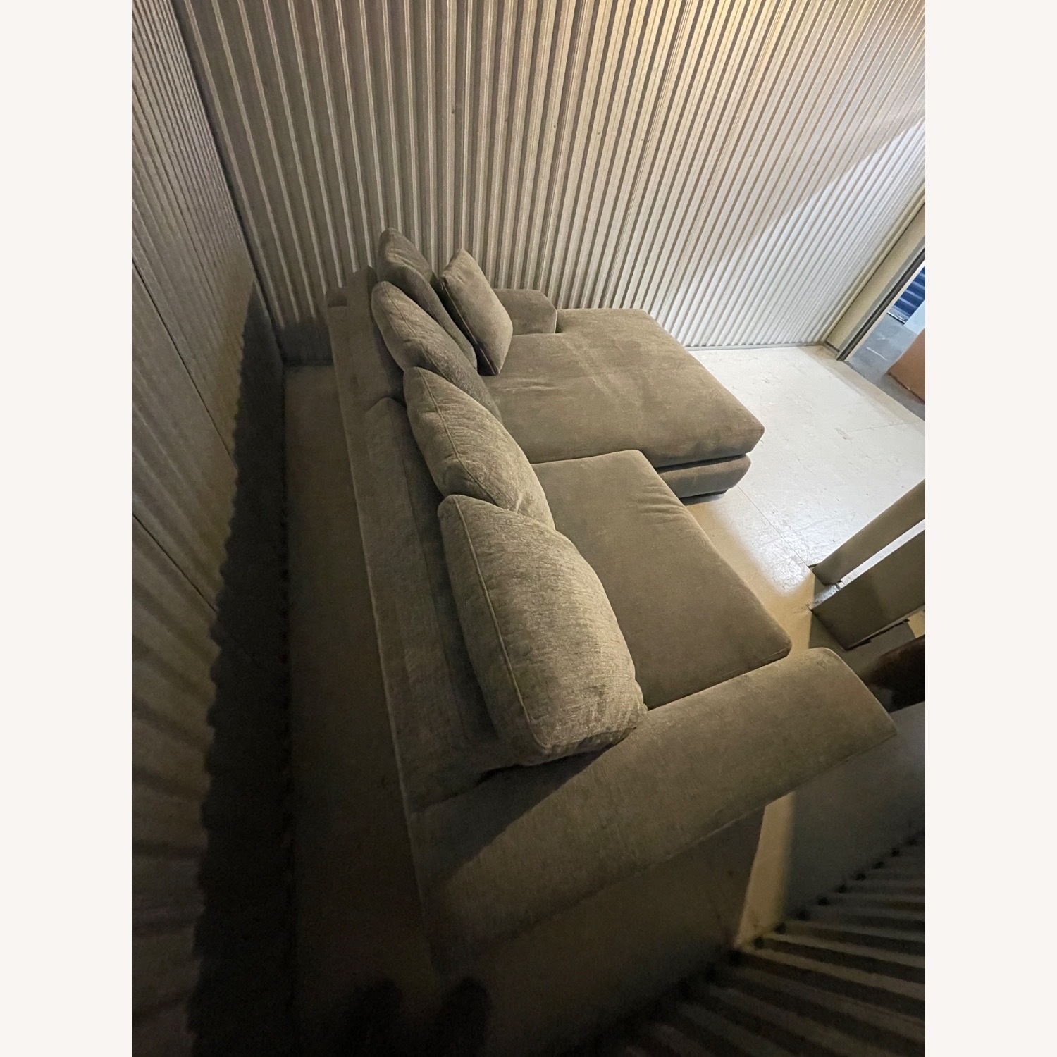 Furniture of America Ainsley Sofa with Chaise Grey - image-3