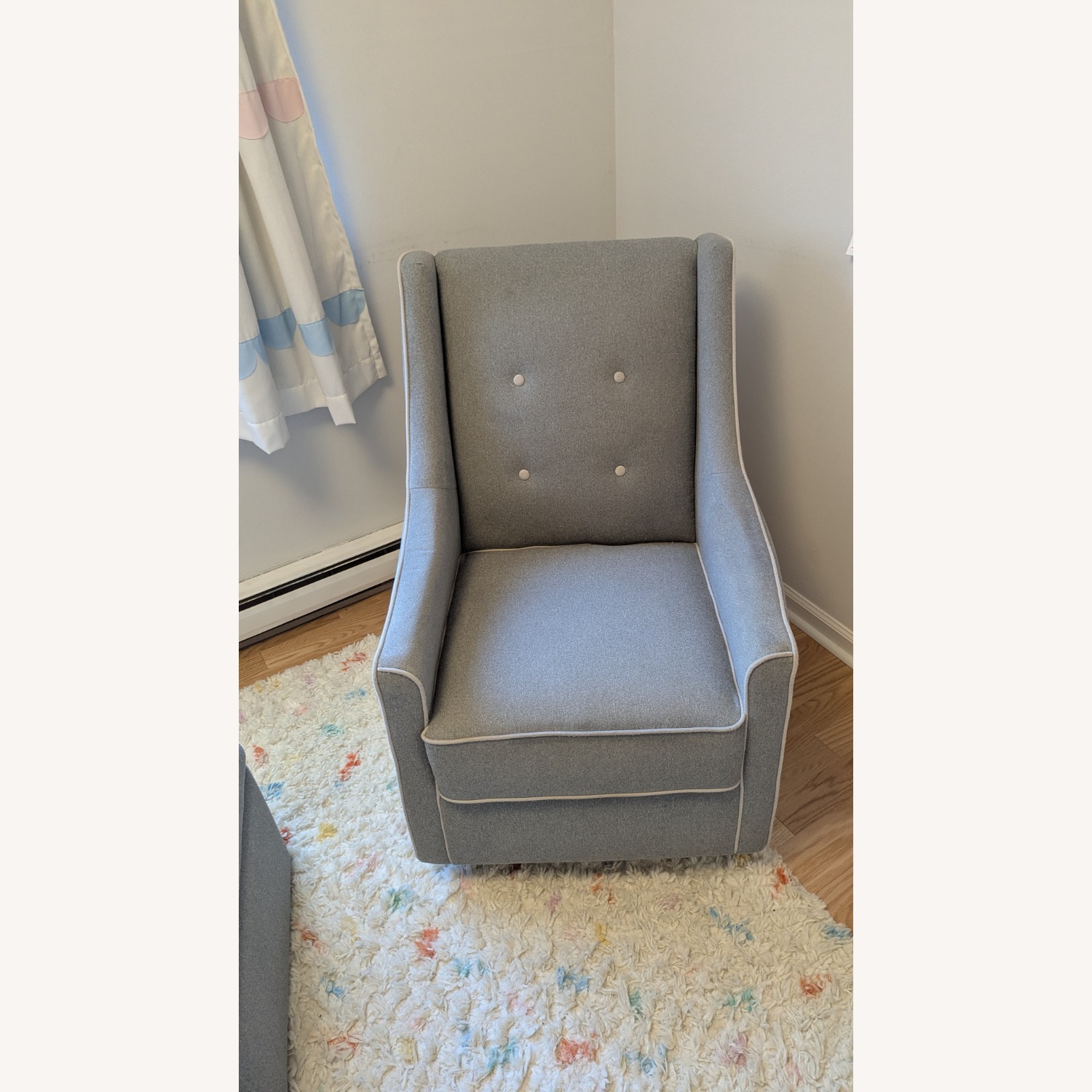 DaVinci Owen Upholstered Swivel Glider and Ottoman - image-8