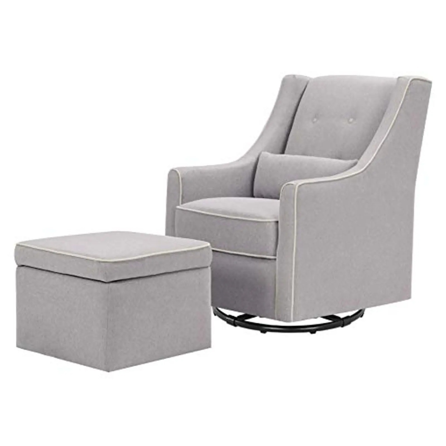 DaVinci Owen Upholstered Swivel Glider and Ottoman - image-19