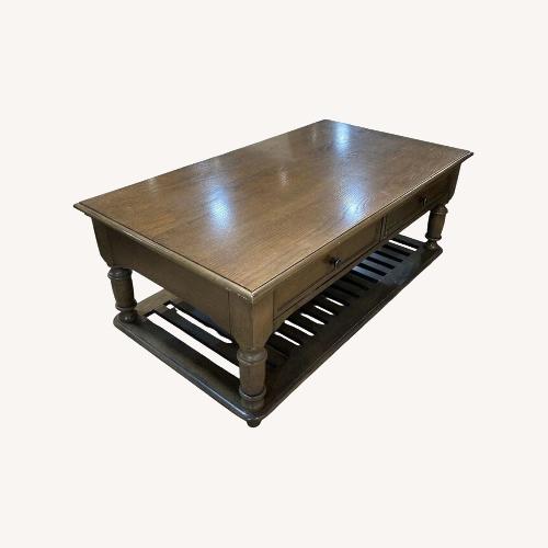 Used Birch Lane Wellington Hall 2-Drawer Coffee Table for sale on AptDeco