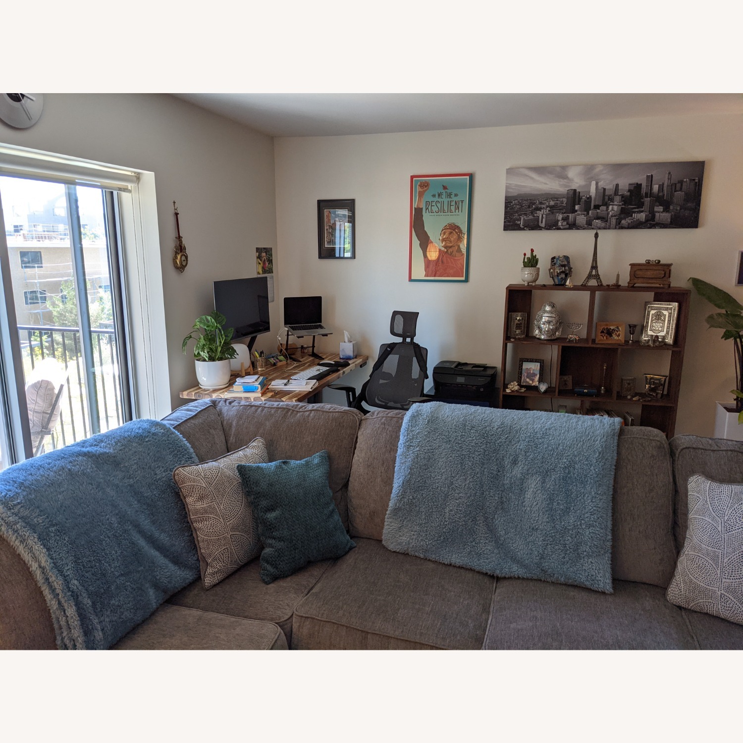 Ashley Aviemore Gray Sectional Sofa - image-1