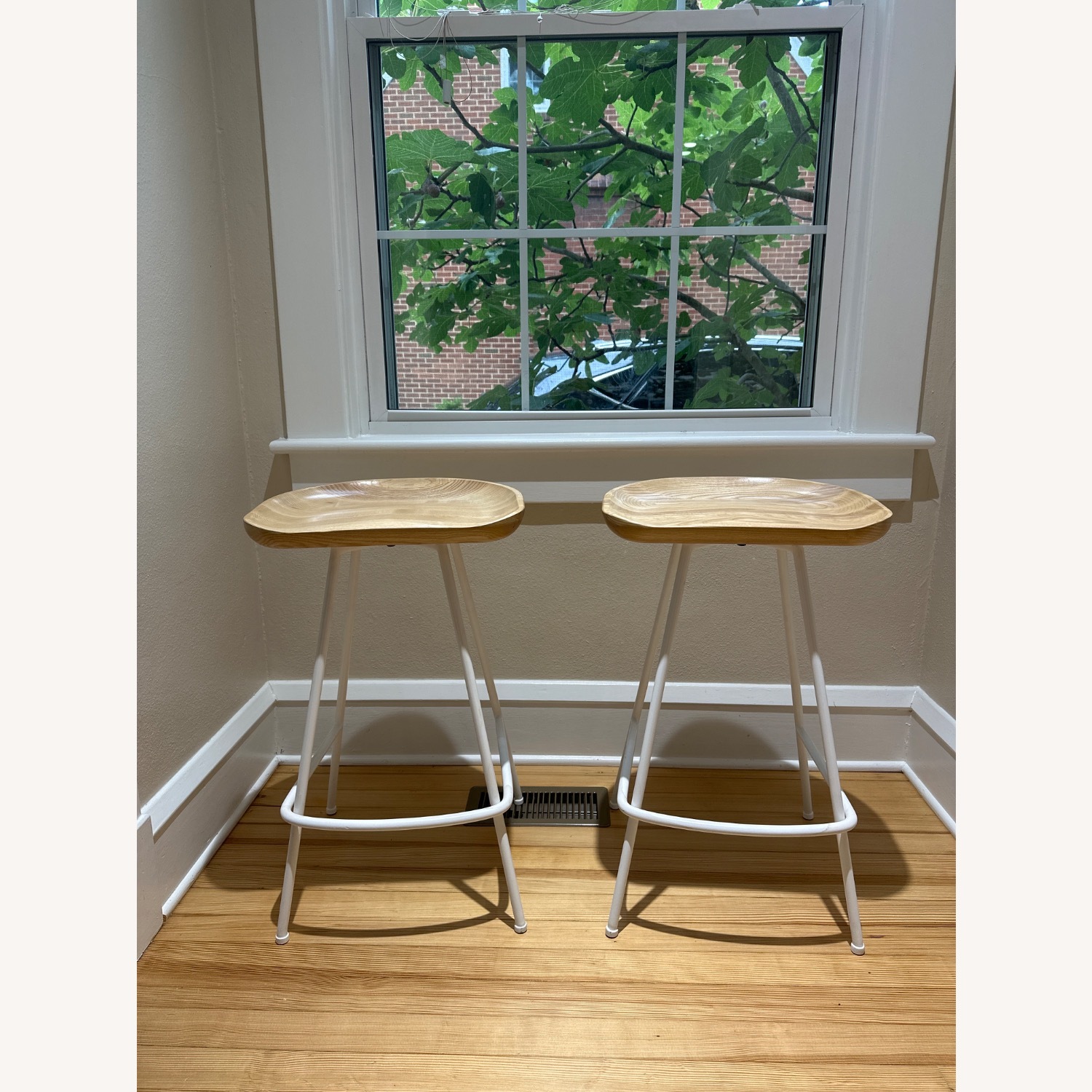 Rejuvenation Randle Tractor Counter & Bar Stool With Metal Legs - image-1