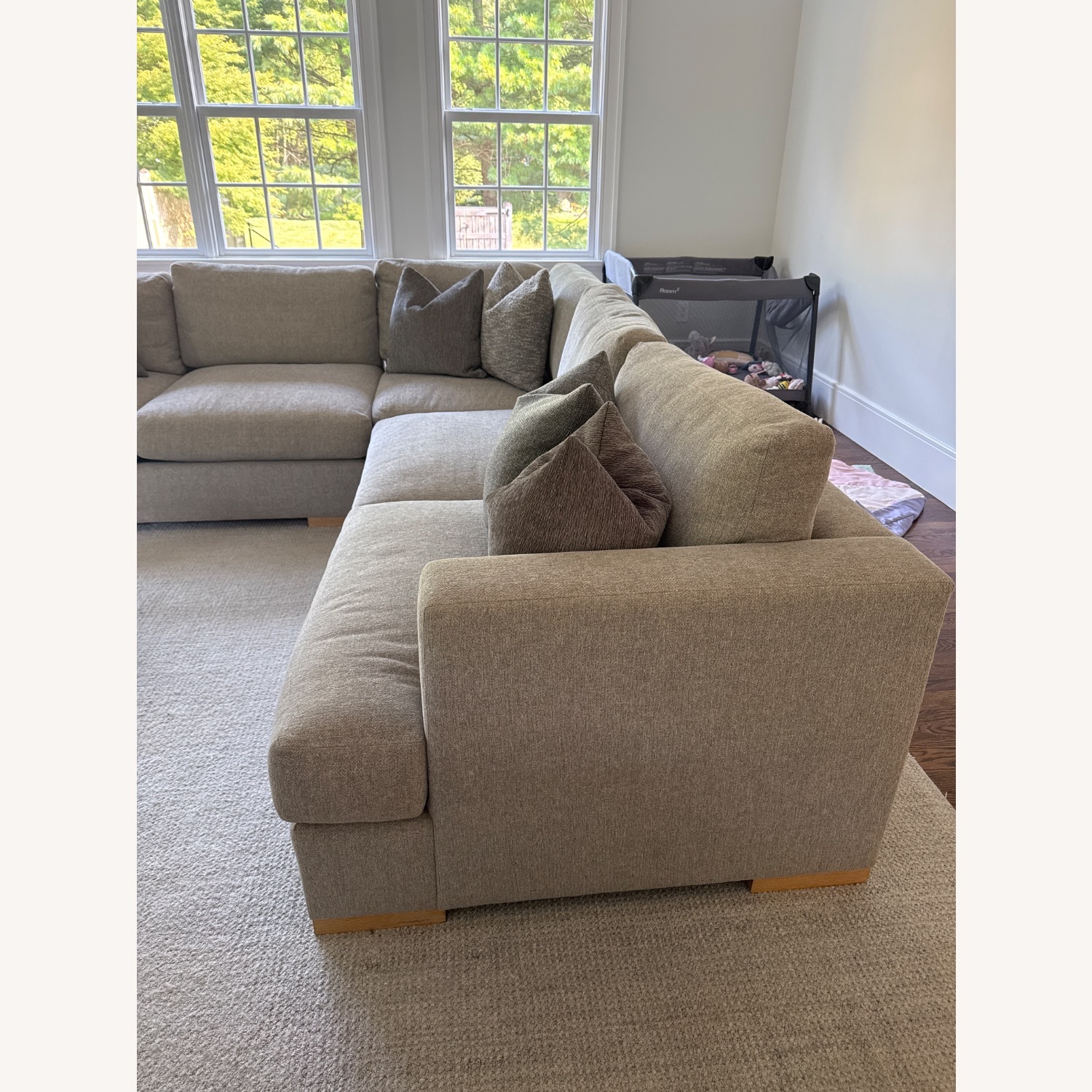 HomeNature Custom Sectional with Ottoman - image-2