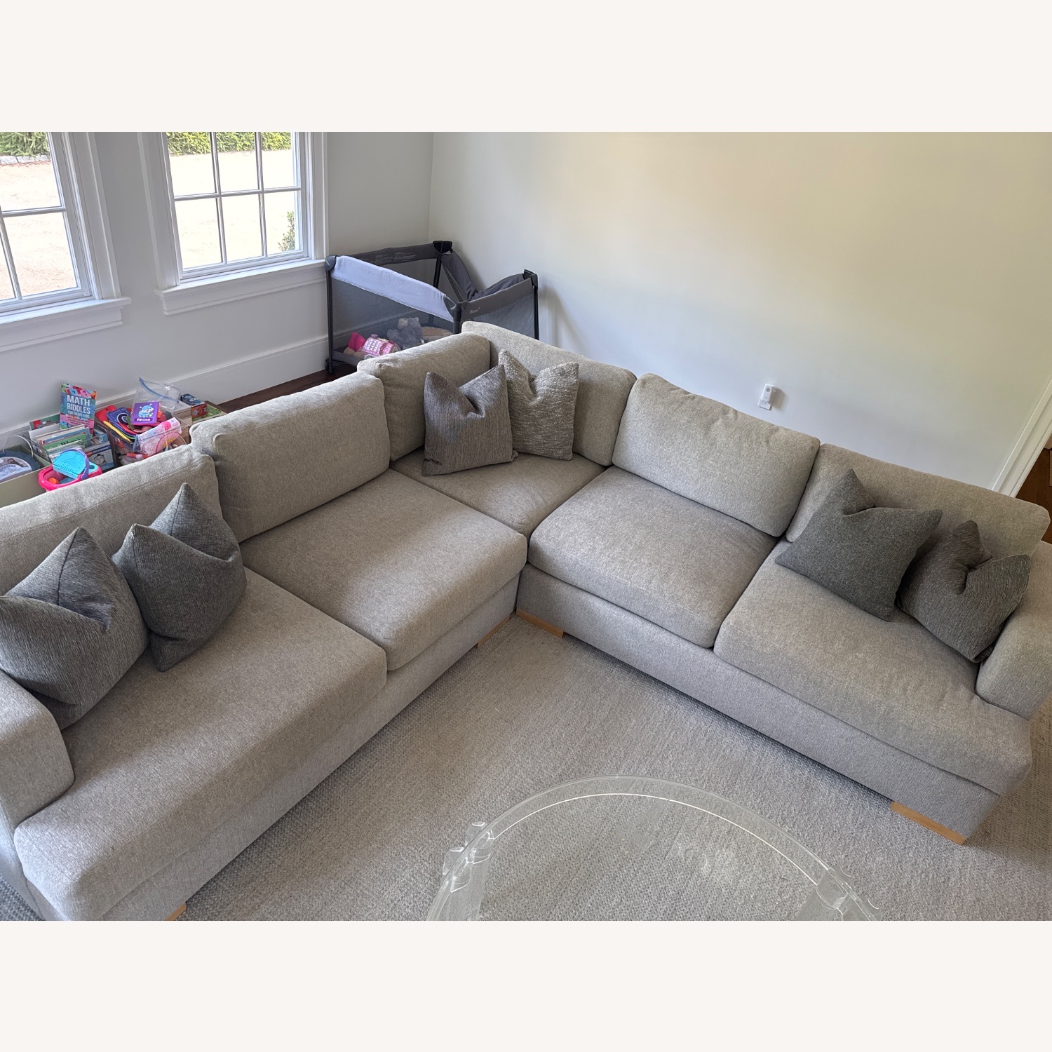 HomeNature Custom Sectional with Ottoman - image-4