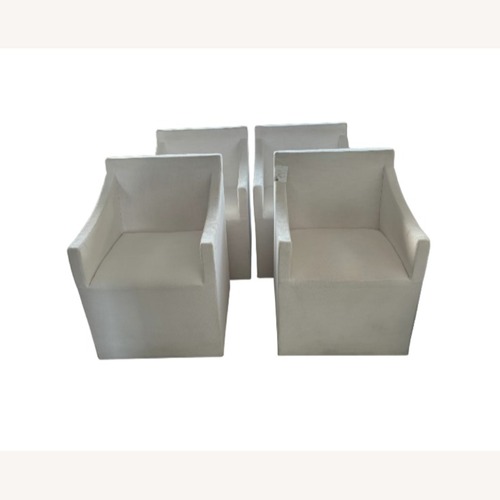 Used RH Ellison Slope Arm Dining Armchairs – Set of 4  for sale on AptDeco