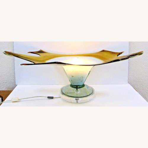 Used Murano Glass Allison K. West Thumbprints Lamp for sale on AptDeco